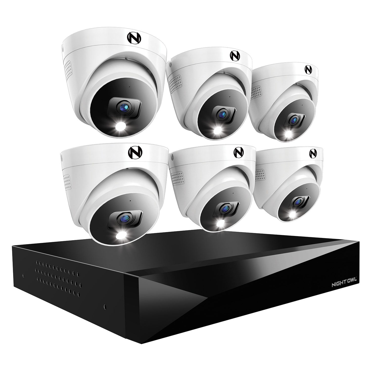 Night Owl FTD4 Indoor/Outdoor 12-Channel 6-Camera 2K Hardwired Spotlight 2Tb Hard Drive Security Camera System FTD4-82-6LDM Sansujyuku sansujyuku.com