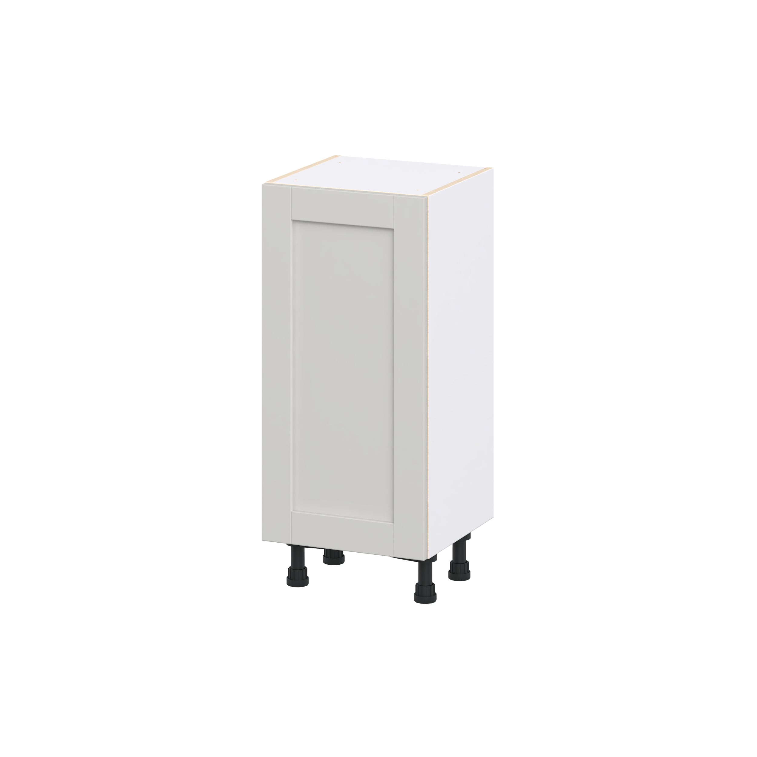 Hugo&Borg DSB1514FHI3(L/R)-CH Charlesberg 15-in W x 34.5-in H x 14.75-in D Light Gray 3 -Drawers Base Fully assembled Cabinet Flat Panel Shaker