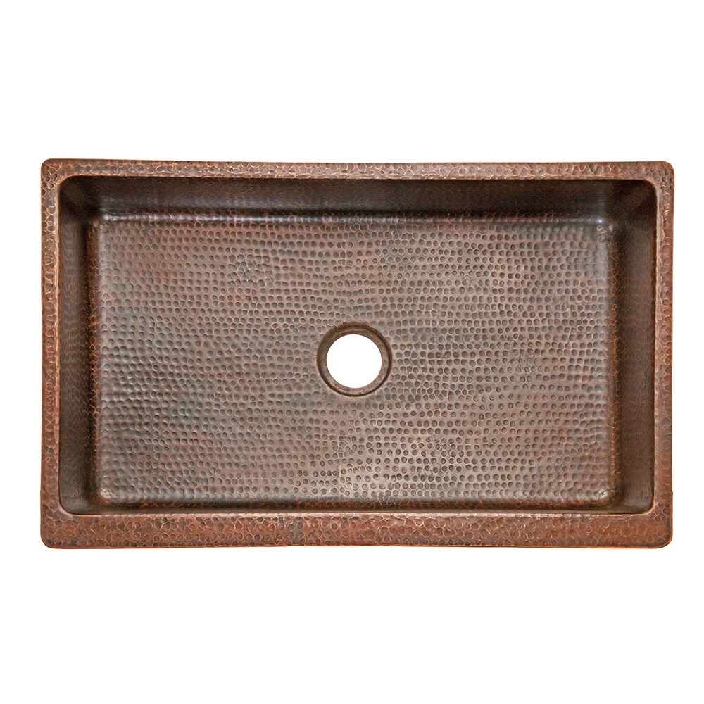 Premier Copper Products All-in-One Copper Rectangle 33 in. 60/40 Double  Bowl Short 5 in. Divider Farmhouse Apron Kitchen Sink with Accessories, Oil  Rubbed Bronze - Yahoo Shopping