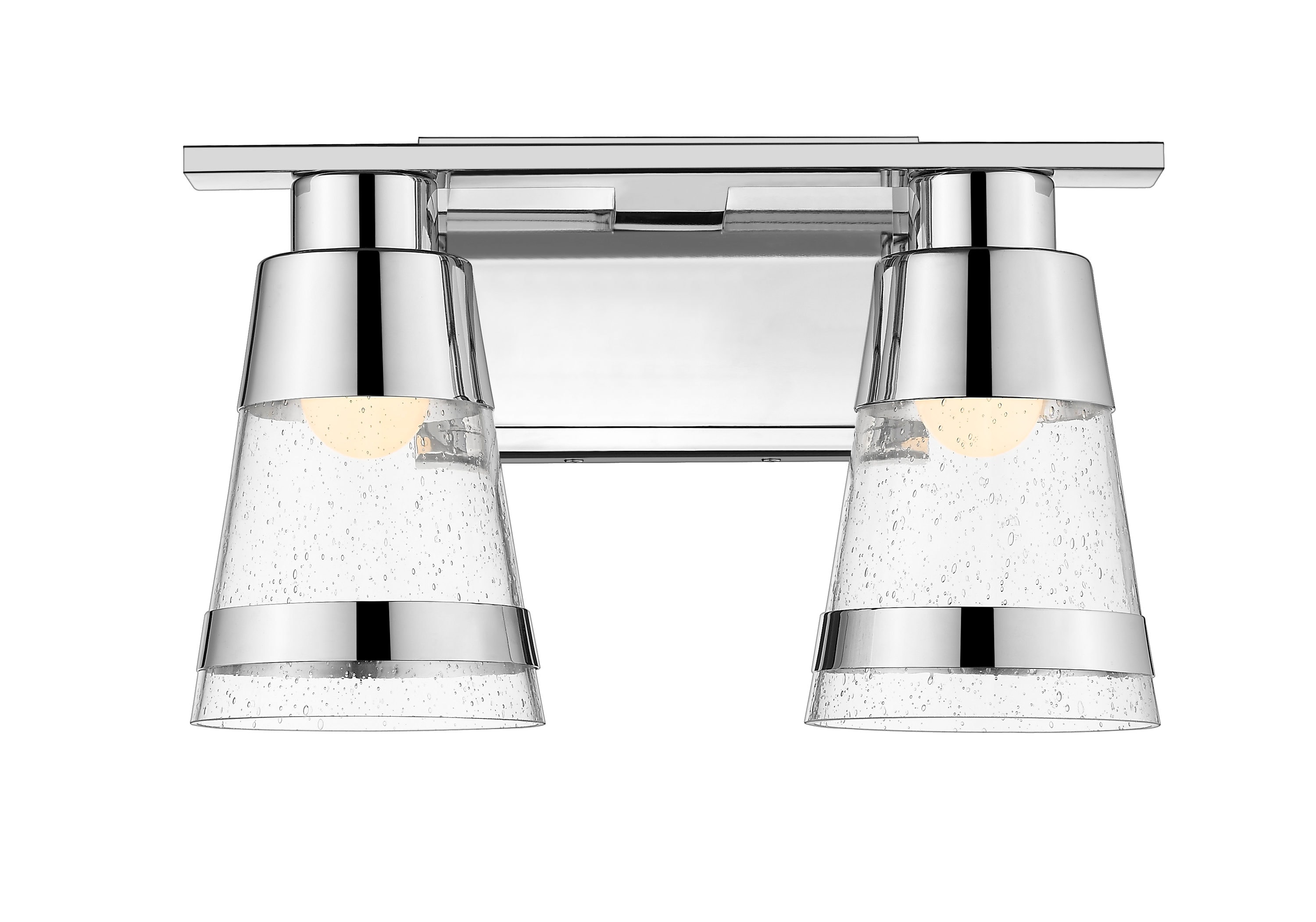 Z-Lite Ethos 13-in 2-Light Chrome LED Coastal Vanity Light