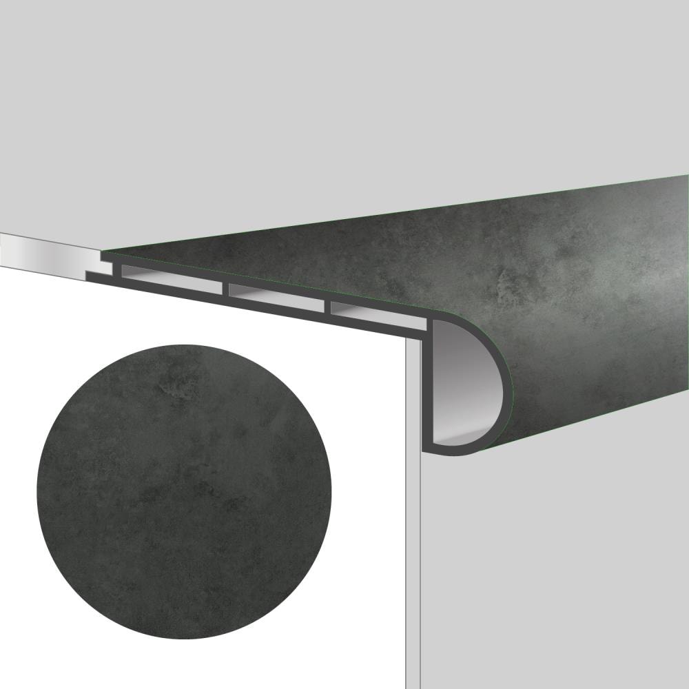 Lucida USA TC-607SN MaxCore 2.75-Inches x 48-Inches x 0.7-Inches Gauged Slate Prefinished Vinyl Flush Stair Nosing