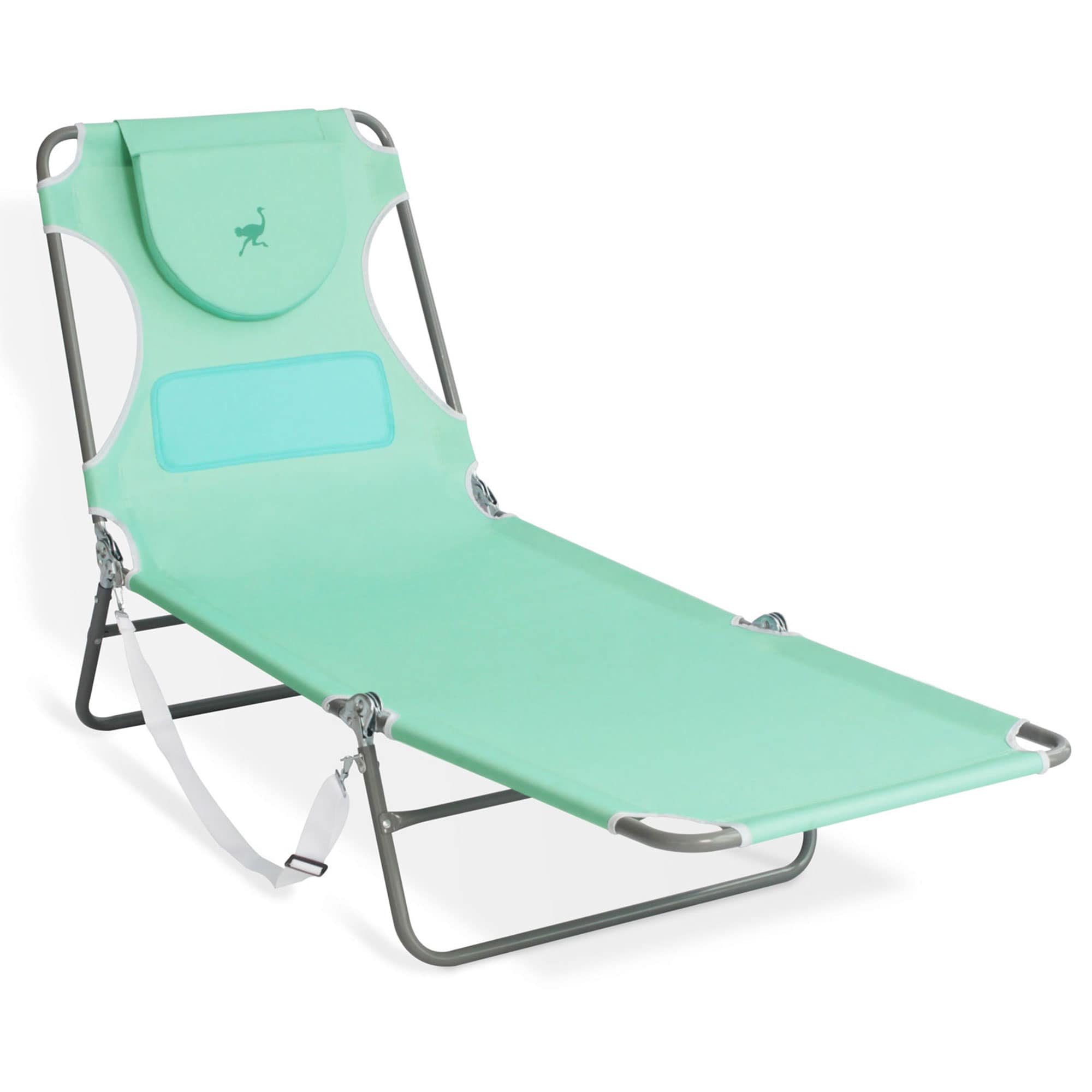 Teal Deluxe Padded 3N1 Reclining Chaise Lounge Chair