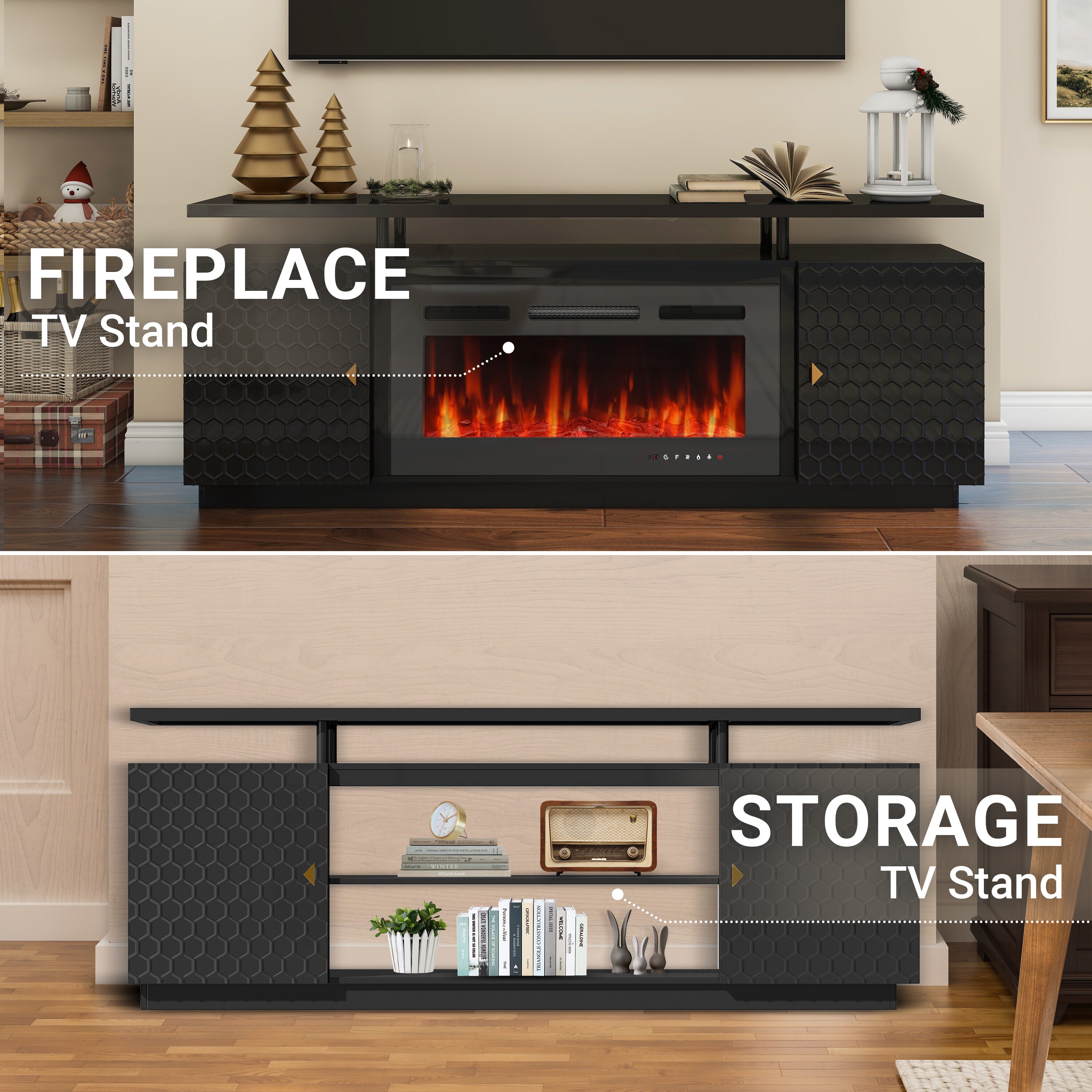 Mondawe MOJHGM2L36BK Electric-Fireplaces - View #8