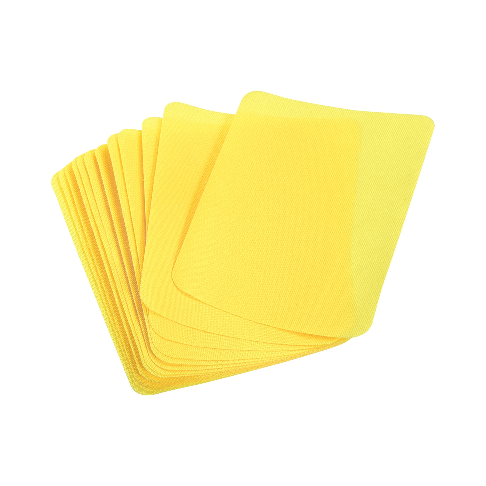 Unique Bargains 12pcs Iron on Patches for Clothing Repair Fabric Repair Patches Iron-On Mending Fabric Yellow 4.9 Inchx3.7 Inch for Clothes Pants Bags Hole Repairing and Decoration #S25112601UX1448