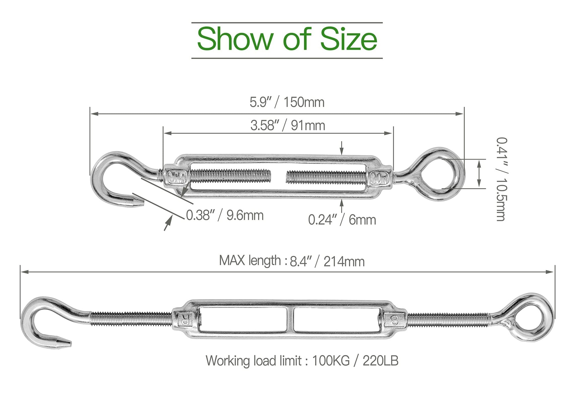 ITOPFOX LIT0707I041 turnbuckles - View #5