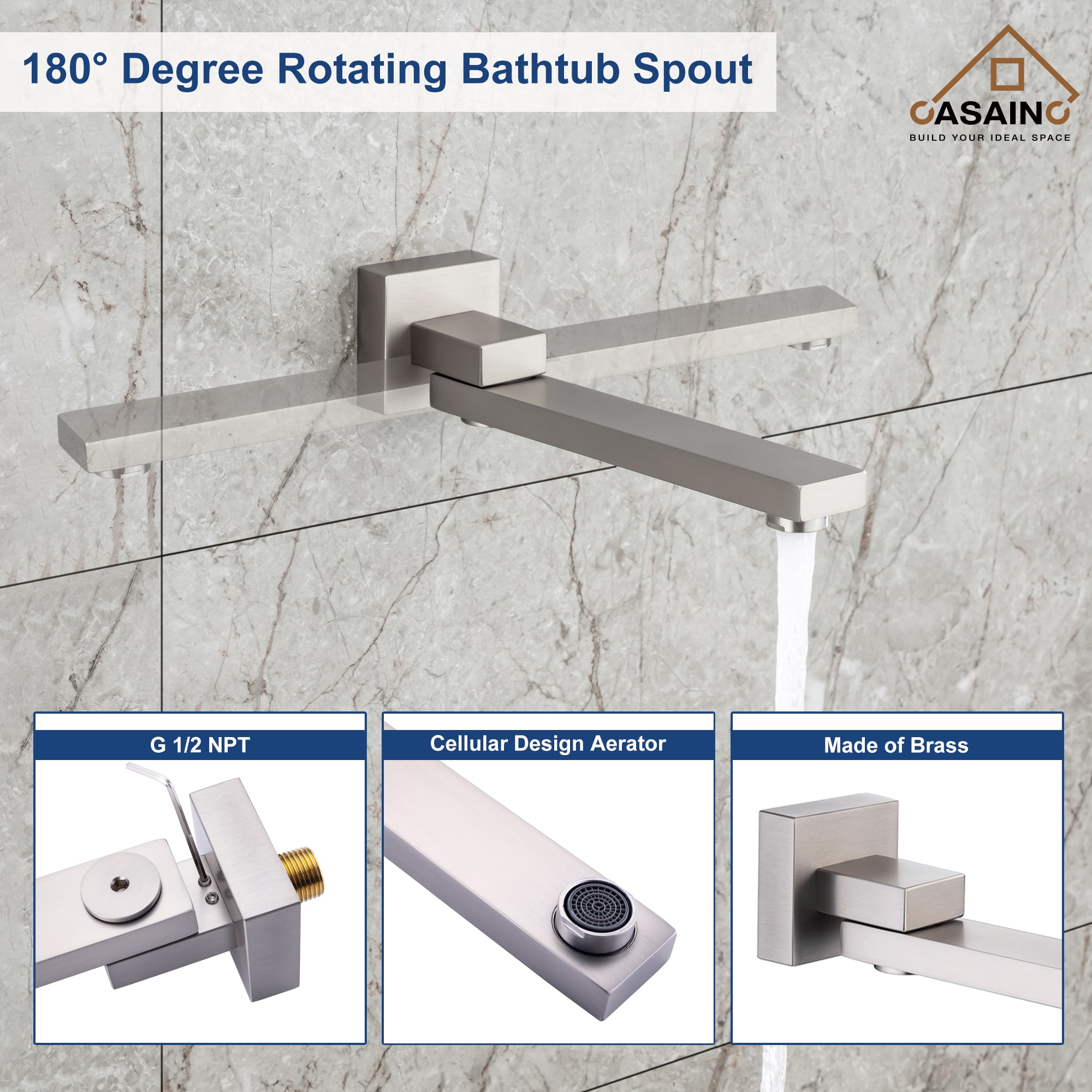 CASAINC CASA09BN Showerhead-Bar-Panels - View #6