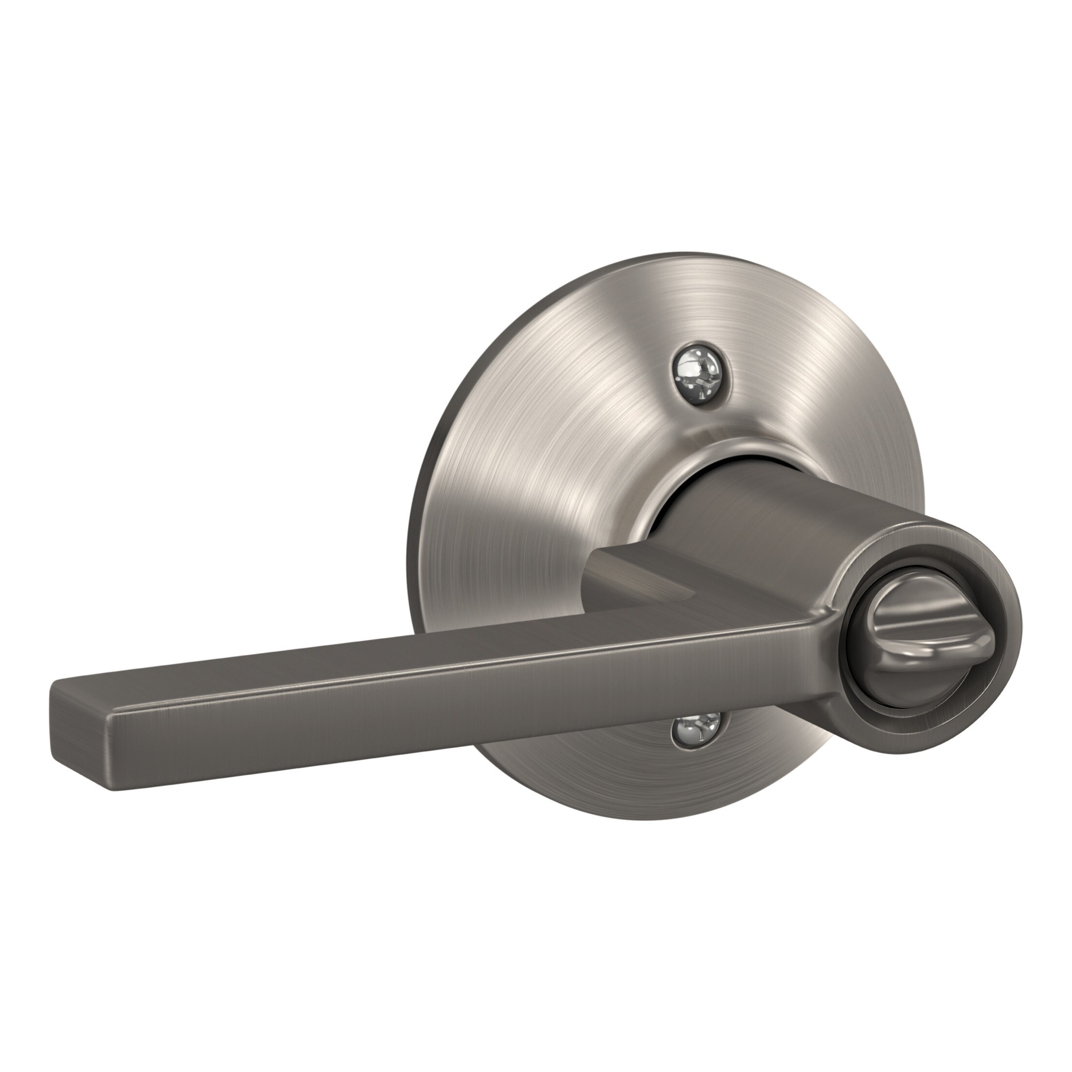 Schlage F10 LAT 619 Latitude Passage Lever, Satin Nickel - F10 LAT