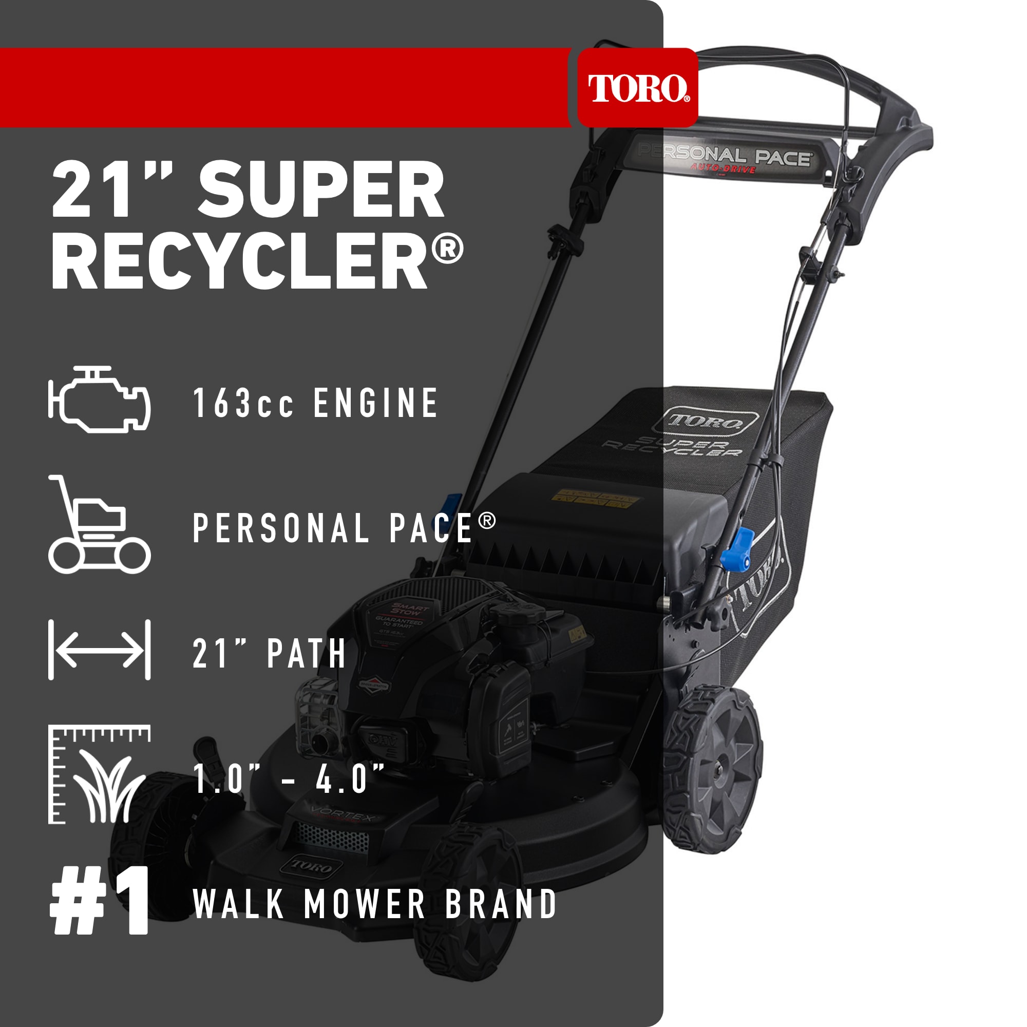 Toro 21565 Gas-Walk-Behind-Mowers - View #2