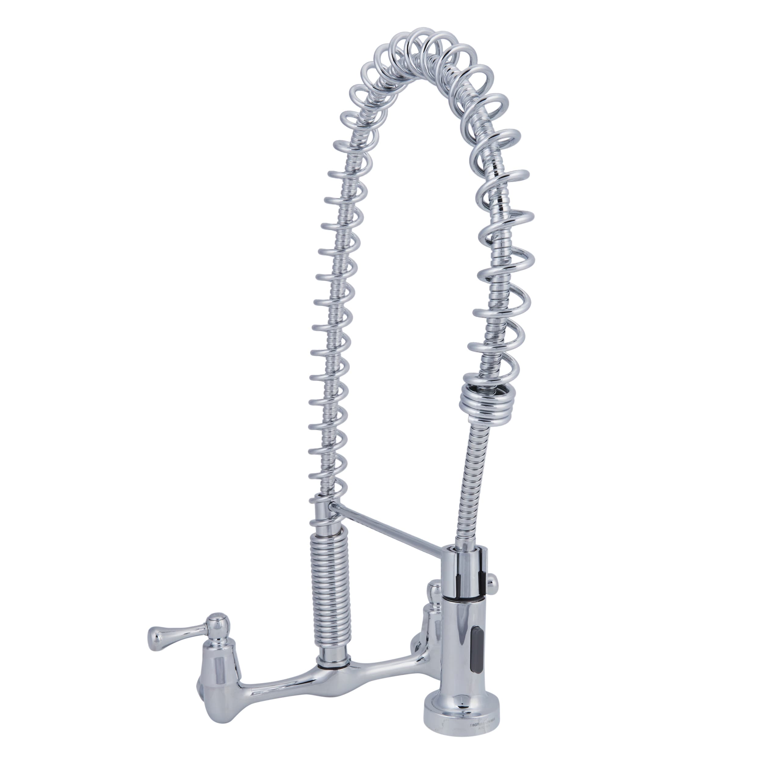 Flexible Metal Faucet Water Swtich Chrome Body Wall Mounted For Kitchen Sink 