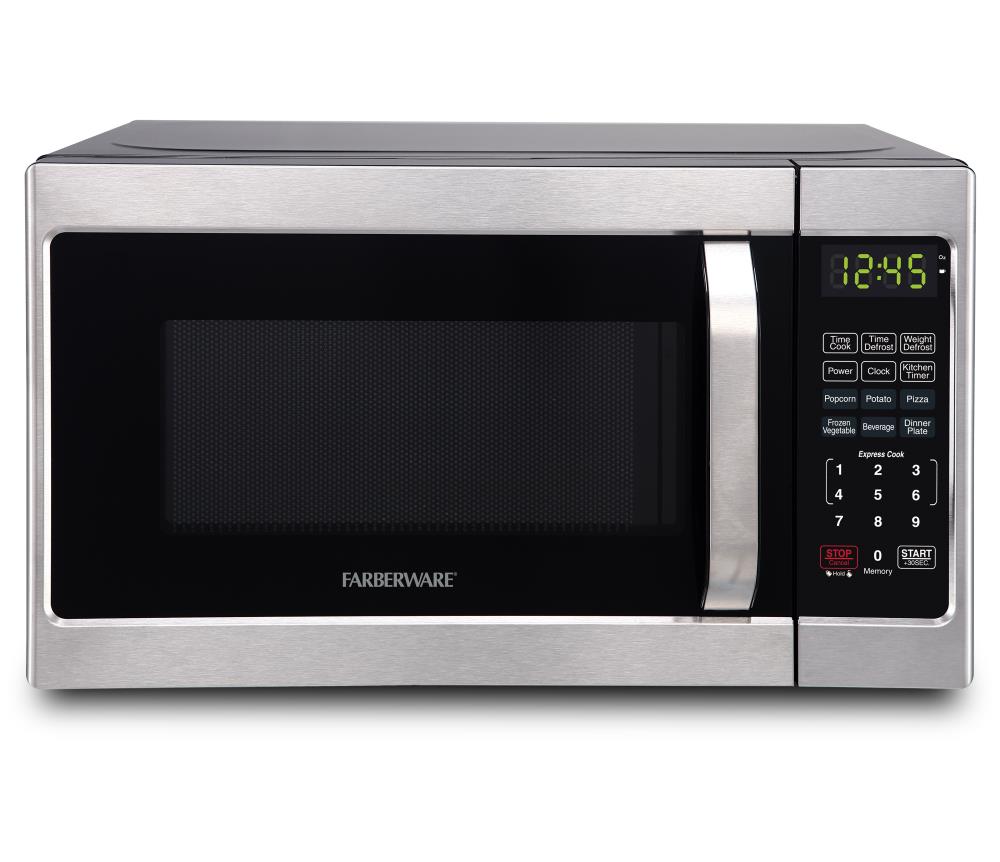 0.7 cu.ft Countertop Microwave Oven - Stainless Steel