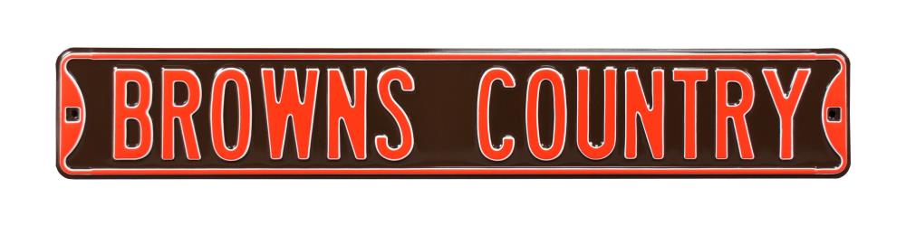 Cleveland Browns NFL Metal Tacker Wall Sign