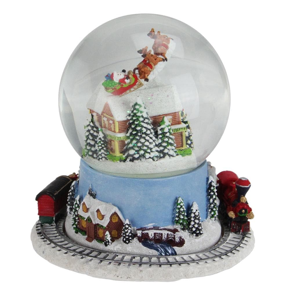 Northlight Multi-colored Santa Glitter Dome at Lowes.com