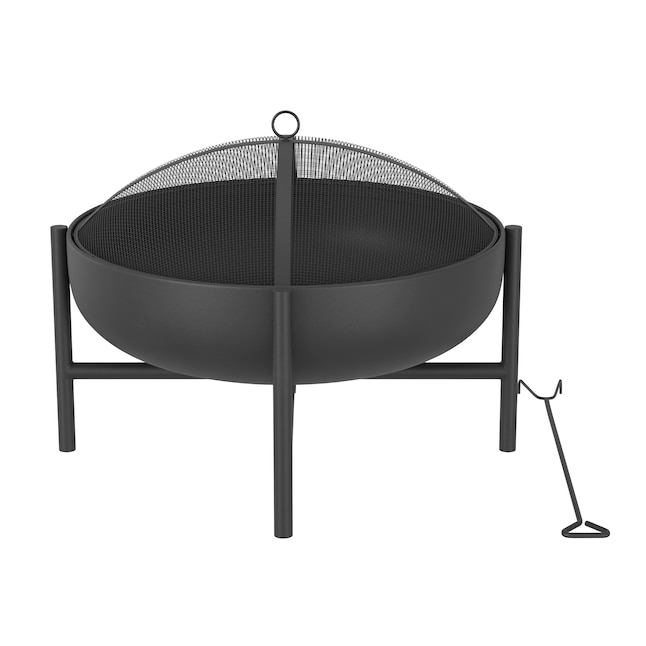Black Steel Wood Burning Fire Pit, Portable Steel Fire Pit 28 Instructions