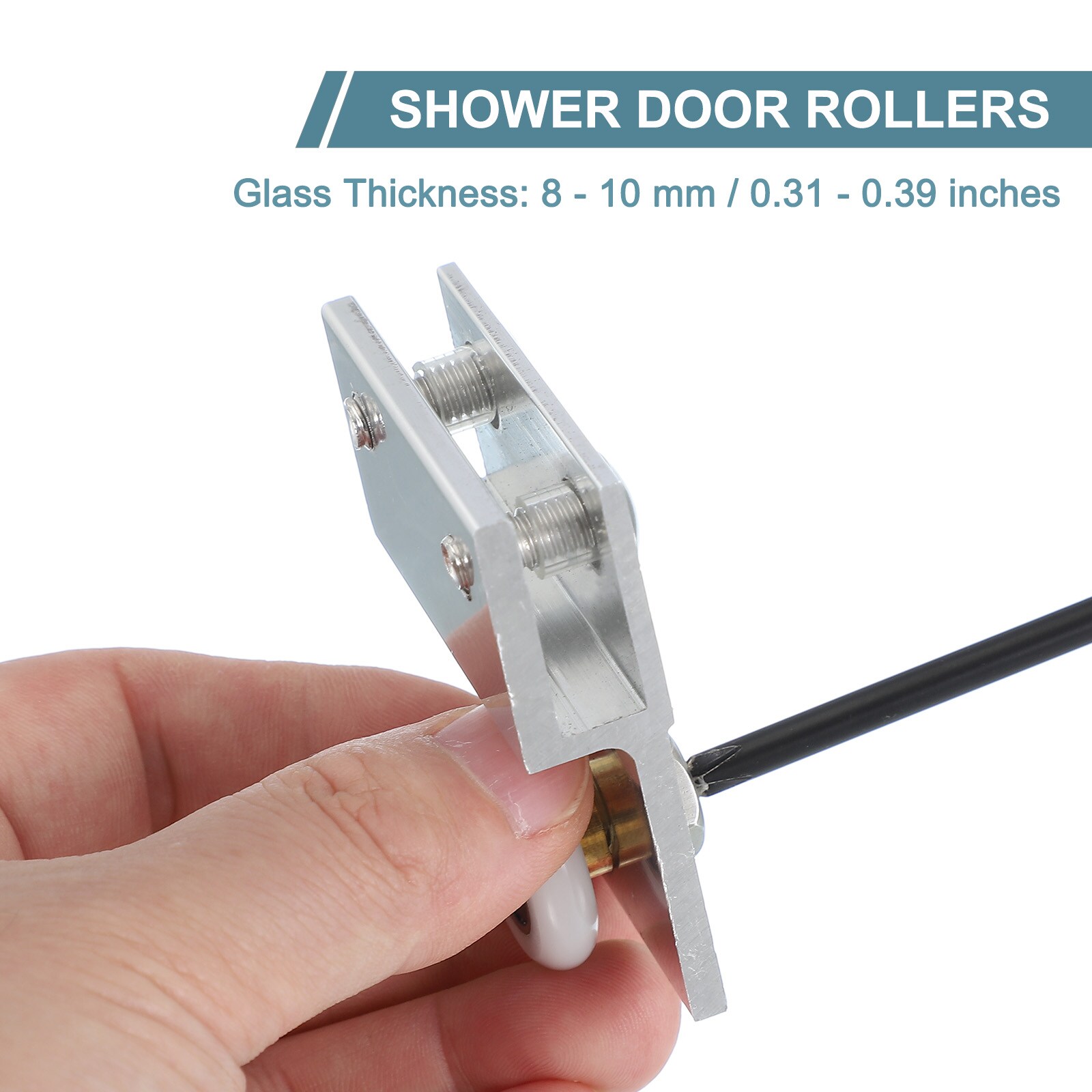 Unique Bargains S25093000UX9314 Tub-Shower-Door-Rollers - View #3
