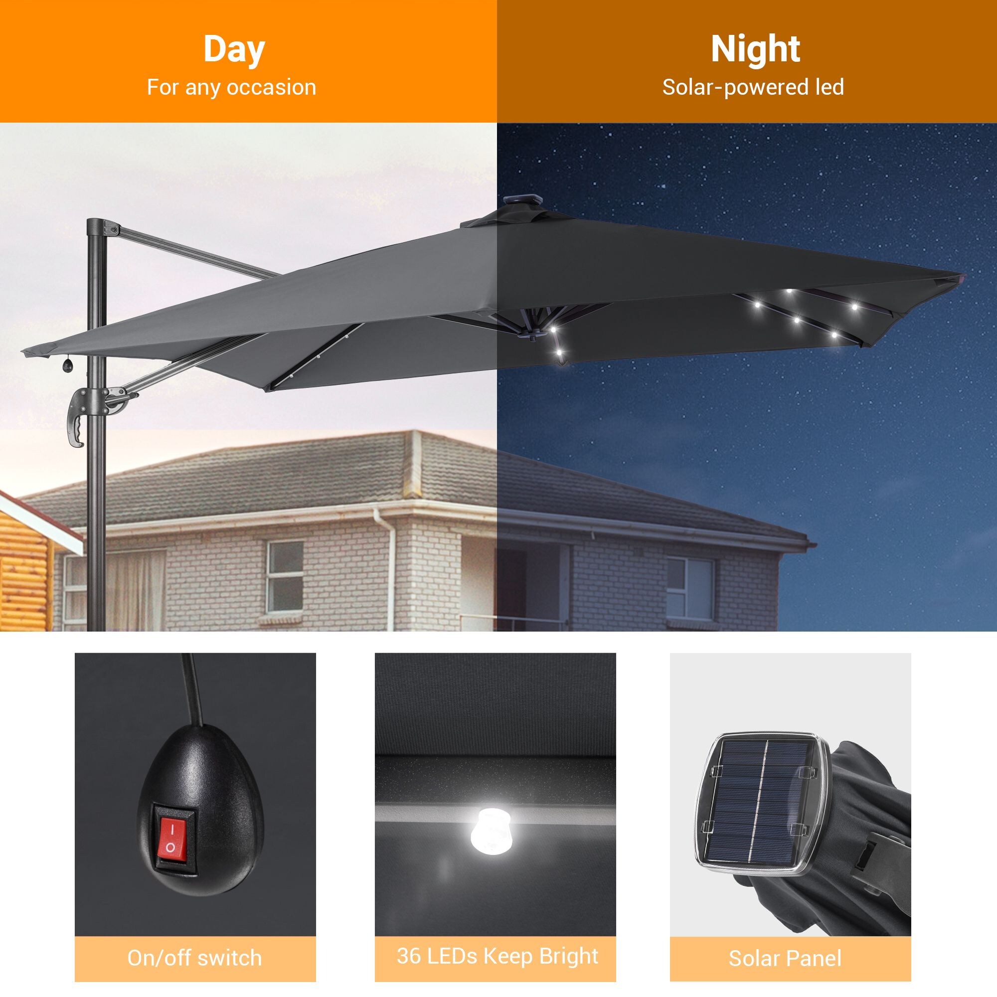 Sonkuki SD-MN99LY-LED Umbrellas-2 - View #5