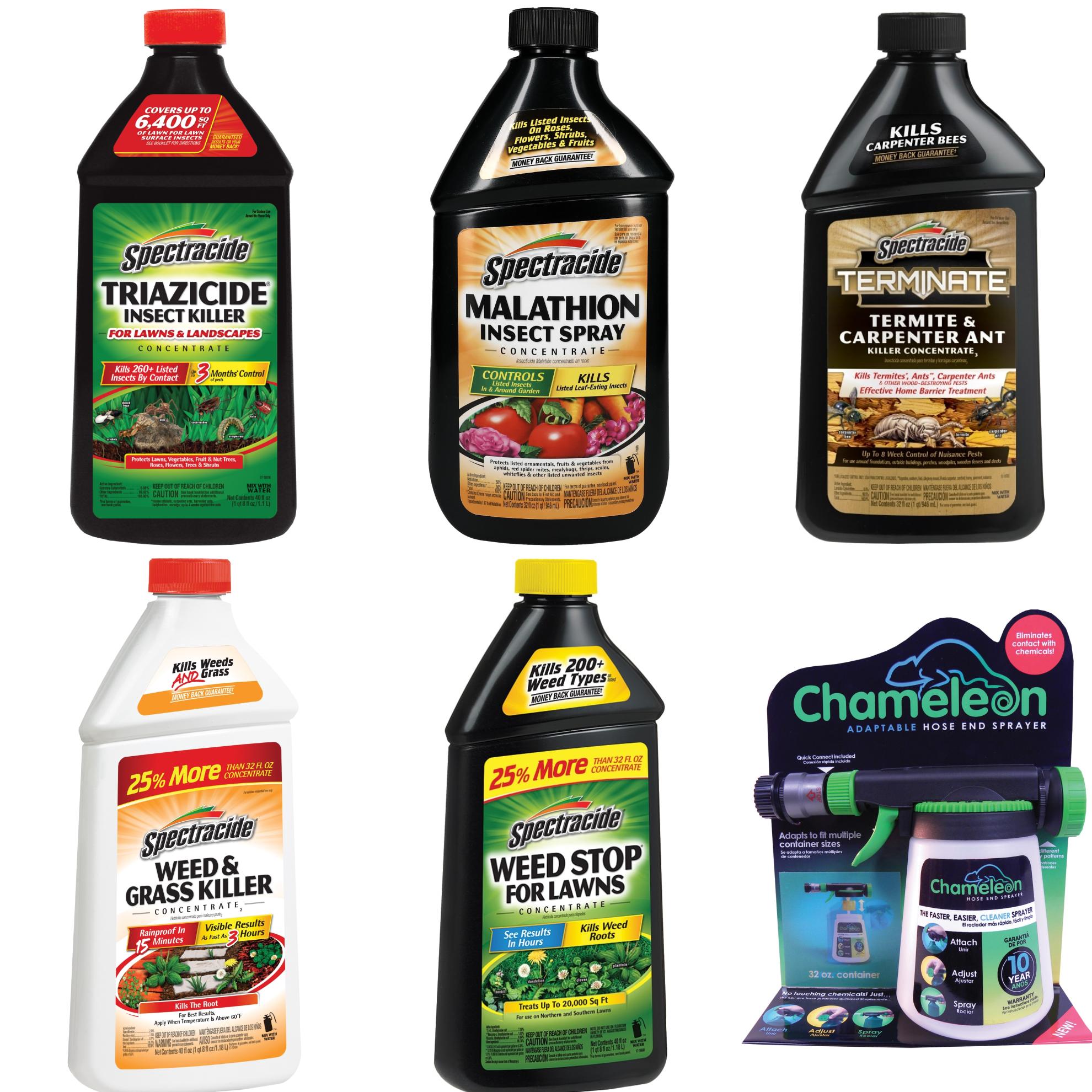 Spectracide  Insect Killers and Chameleon Plastic Hose-end Sprayer Collection