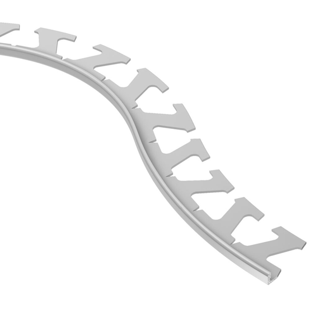 Schluter Systems R/AE60 Schiene-Radius 0.25-in W x 98.5-in L Satin Anodized Aluminum Aluminum L-angle Tile Edge Trim
