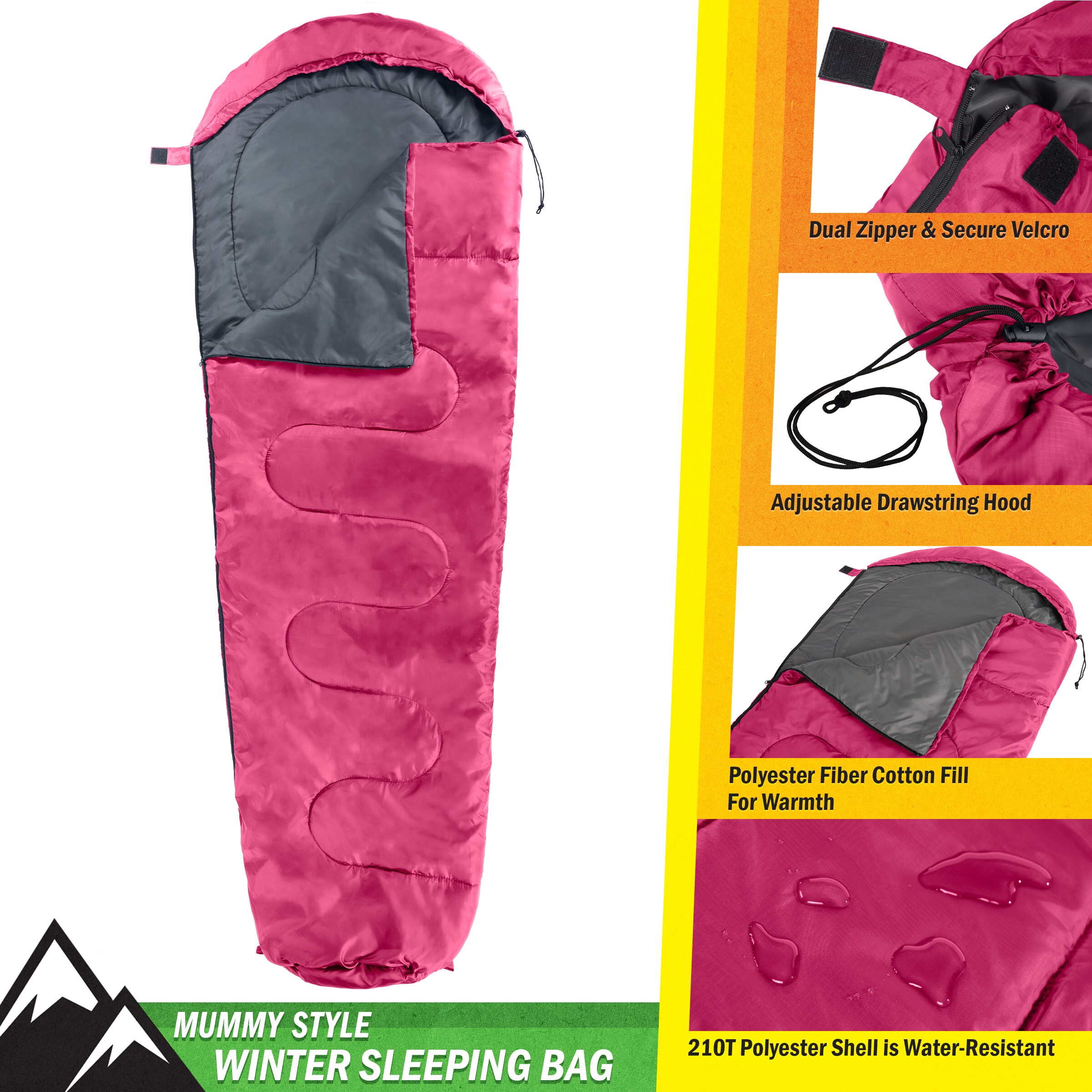Wakeman 75-CMP1165 Sleeping-Bags - View #2