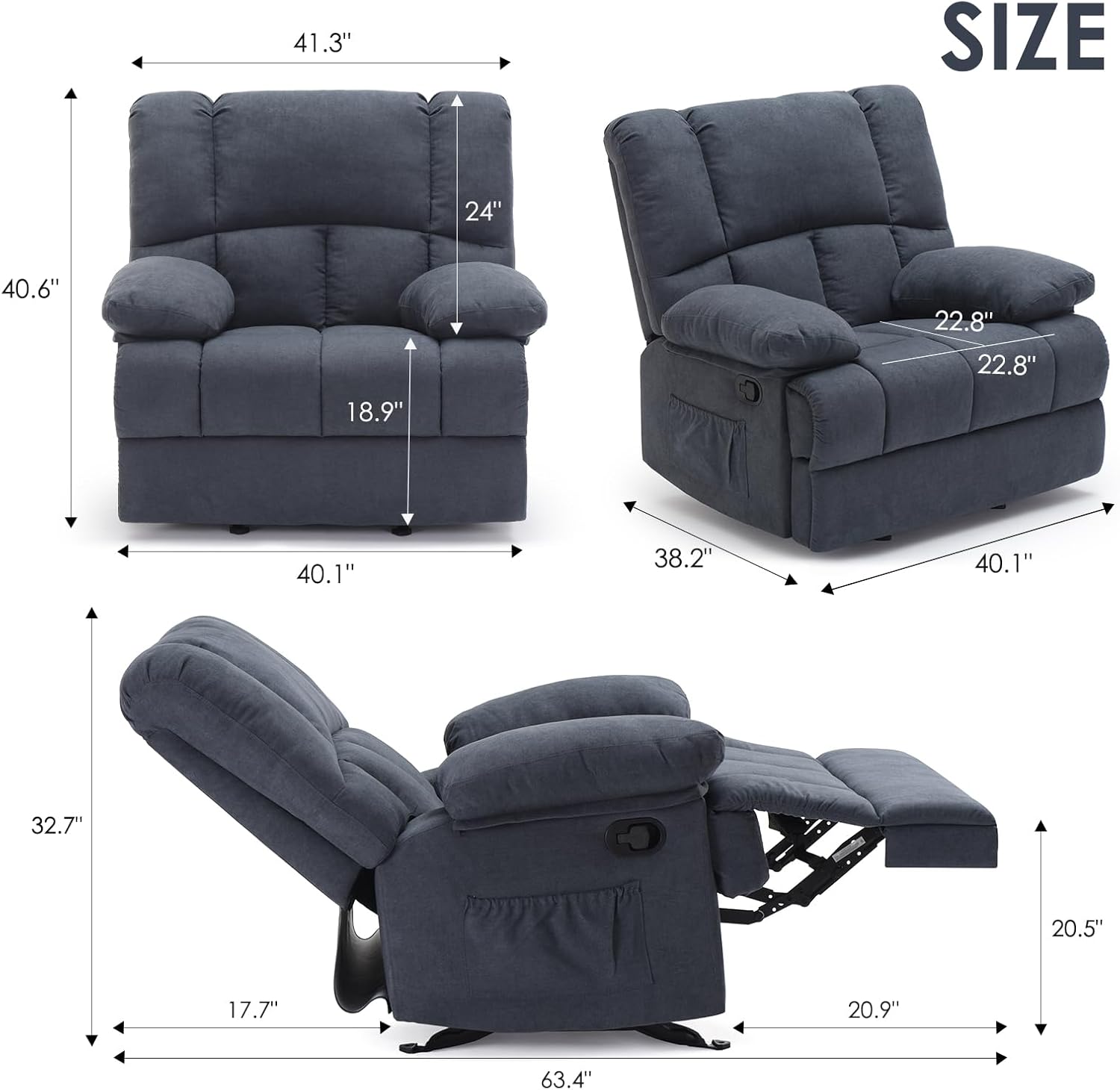 Wooakway FXLS0602-512A18 recliners - View #5