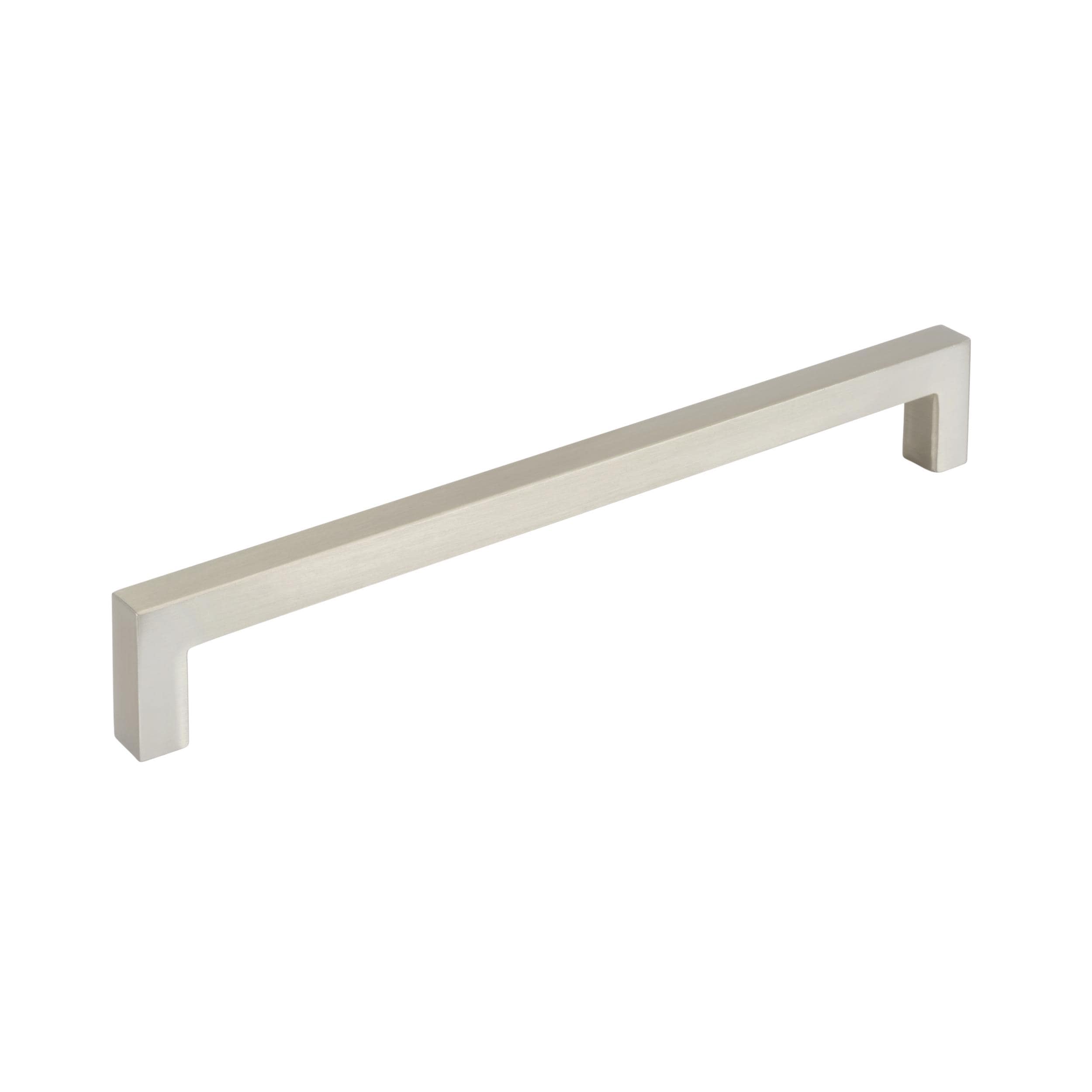 Amerock BP36908G10 Monument 7-9/16-in , 192mm Center to Center Satin Nickel Cylindrical Bar