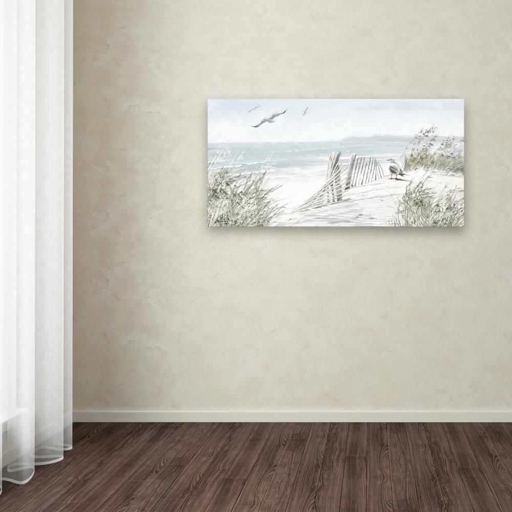 Trademark Fine Art ALI9084-C2447GG Framed 24-in H x 47-in W Coastal Print on Canvas The Macneil Studio Multicolor Framed 24-Inches H x 47-Inches W Coastal Canvas Print