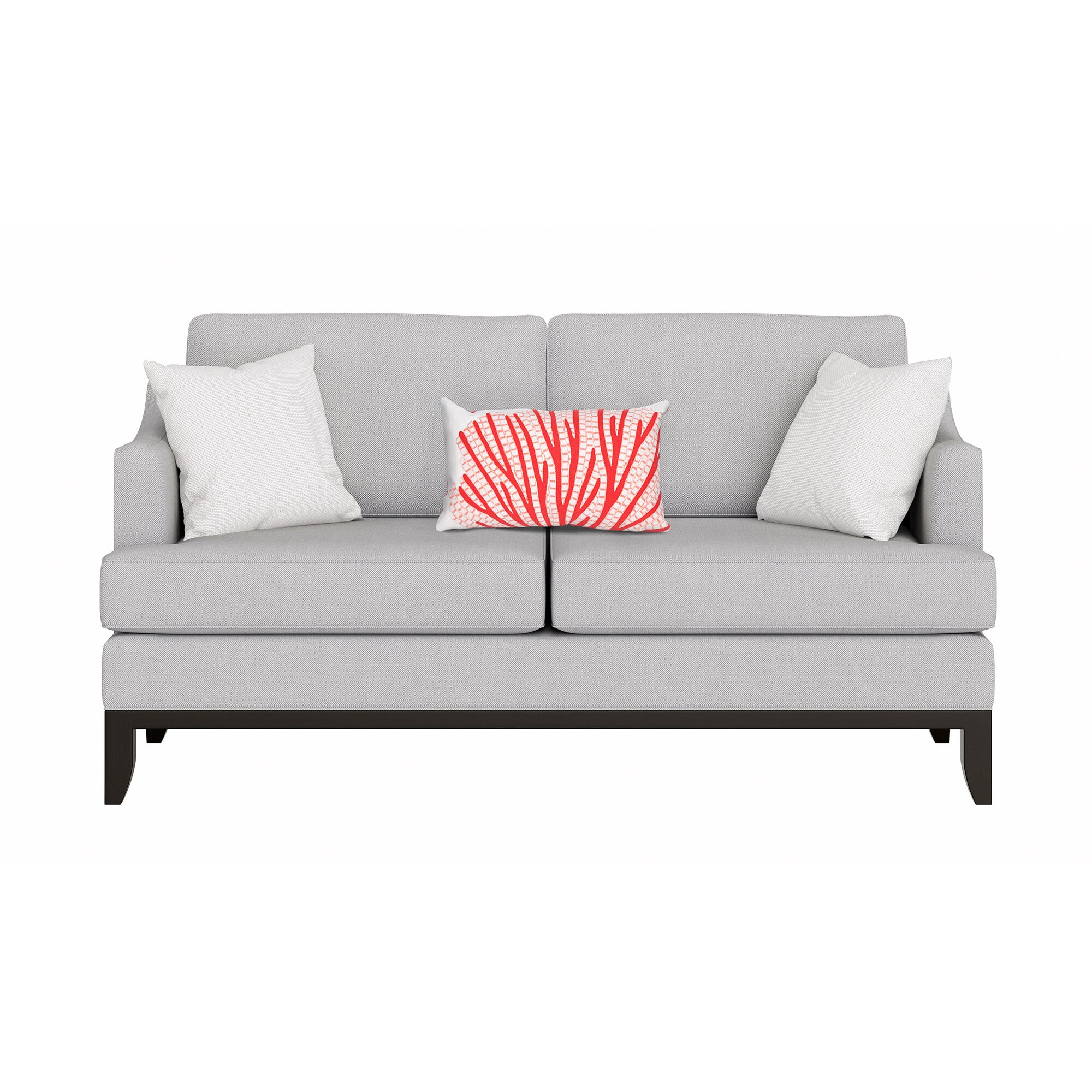 Liora Manne 7SC1S418517 Visions III 12-in x 20-in Coral Rectangular Indoor Decorative Pillow