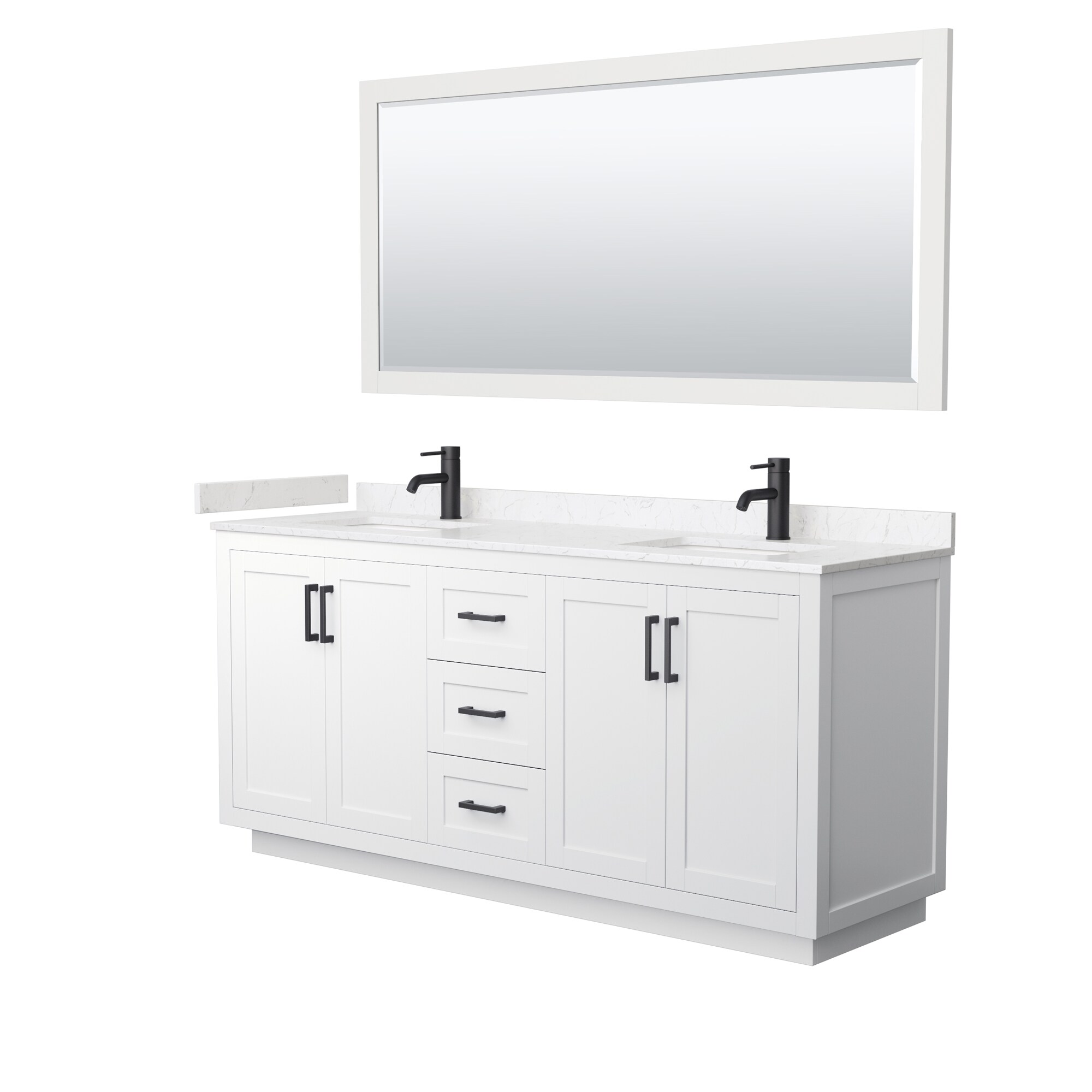 Wyndham Collection WCF292972DWBC2UNSM70 Bath-Vanity-Combo - View #2