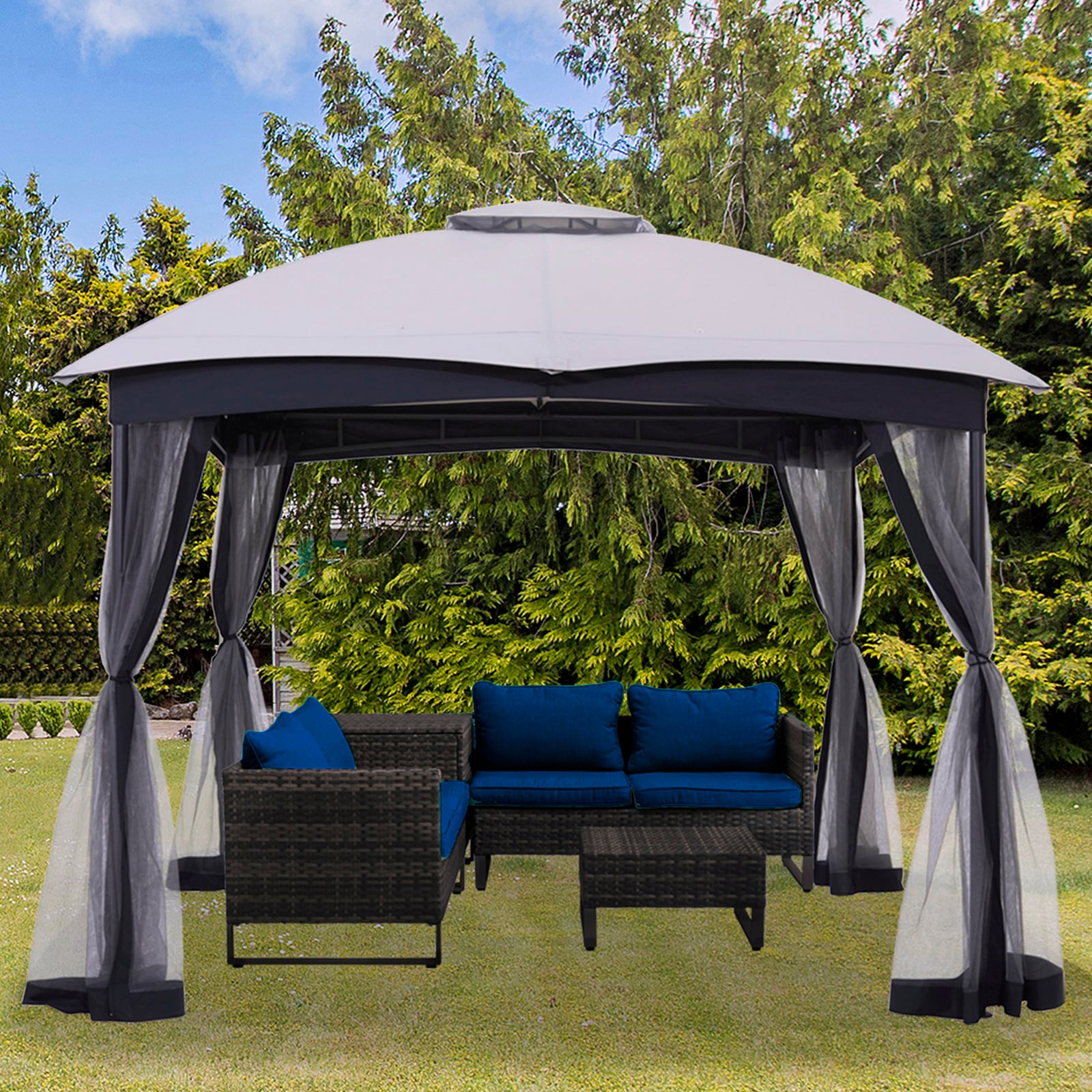 StarEcho GAZ007G Wood-Resin-Gazebos - View #5
