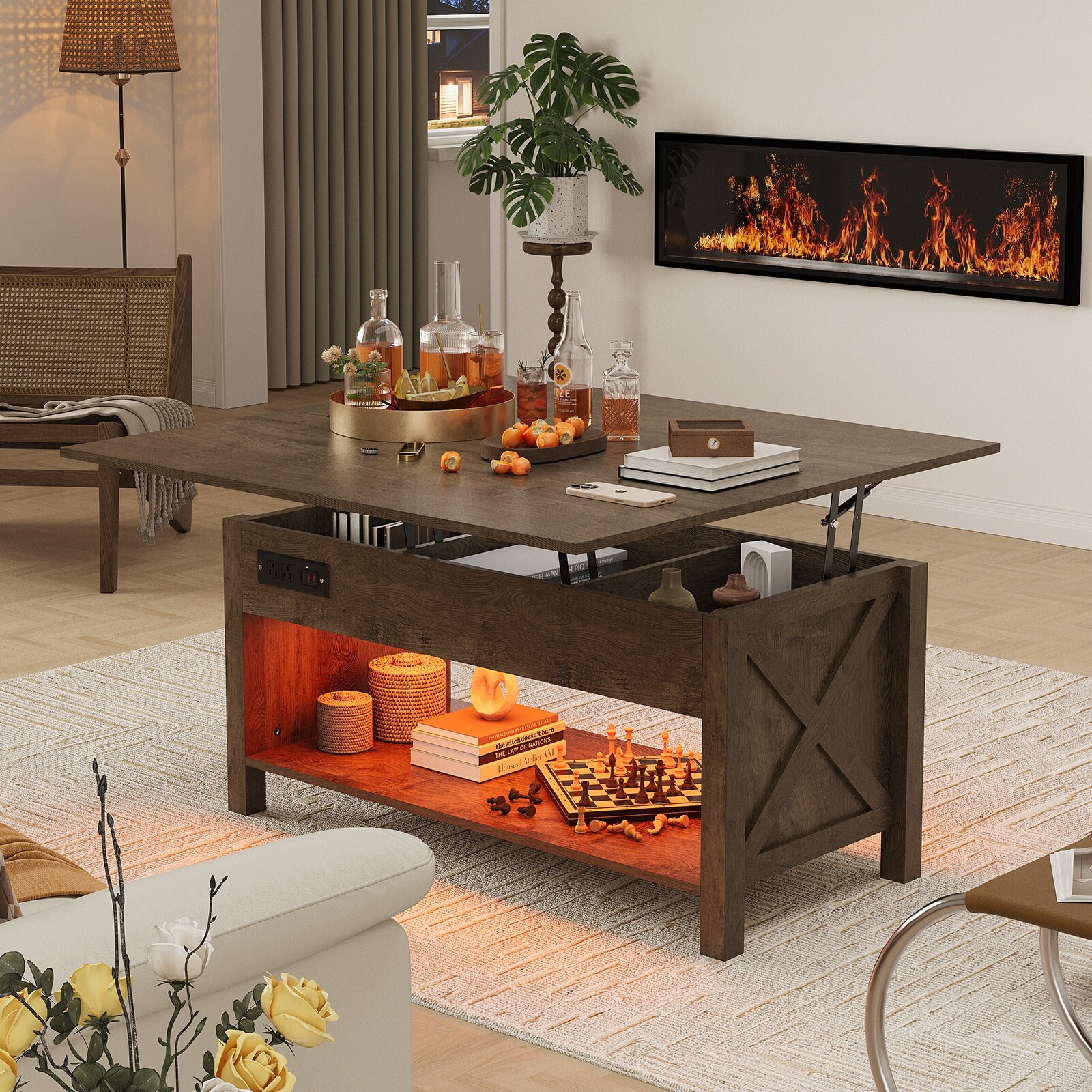 Pocassy GREATANTS-SNBS021OG Coffee-Tables - View #4