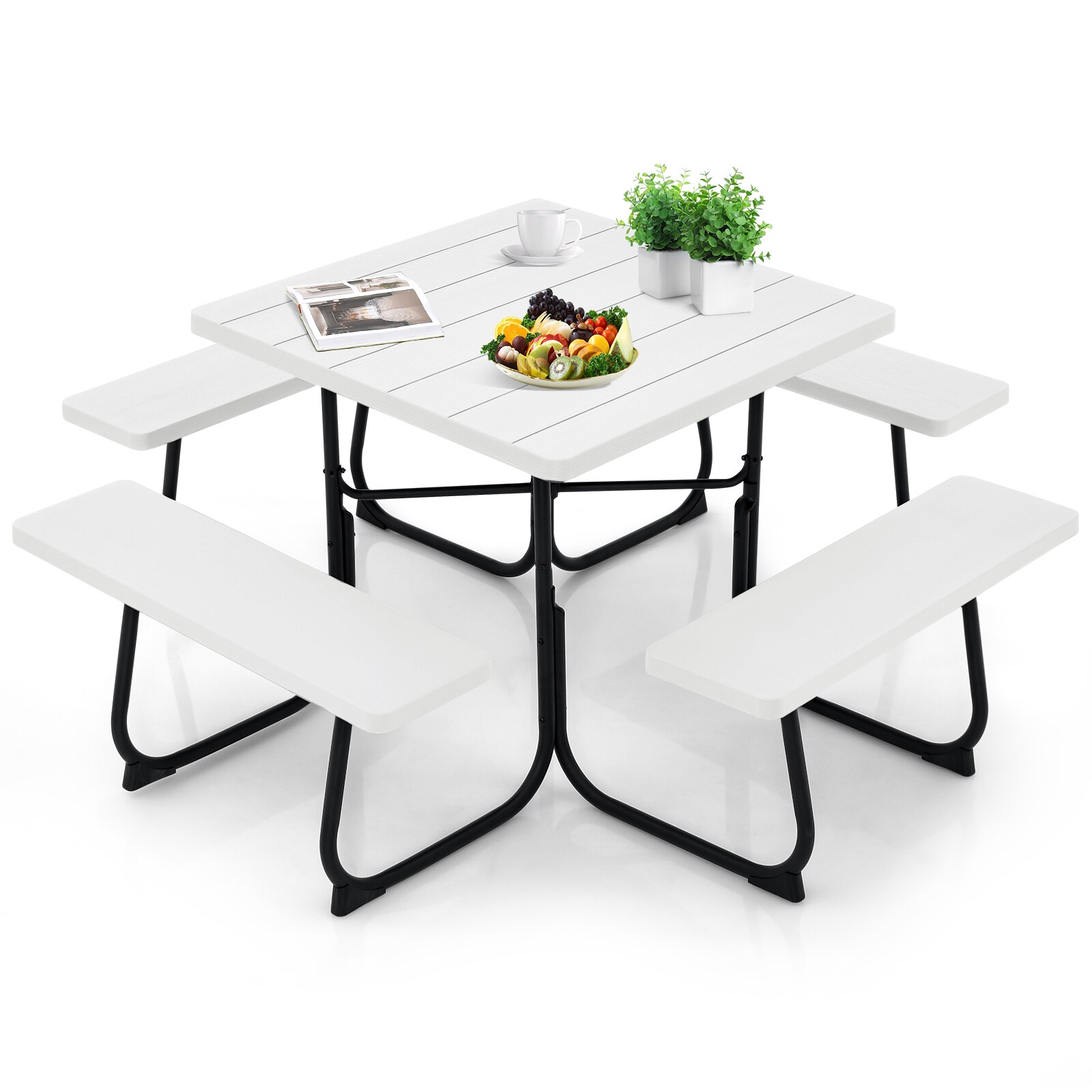 LIVIZA TDG11265WH-X Picnic-Tables - View #2