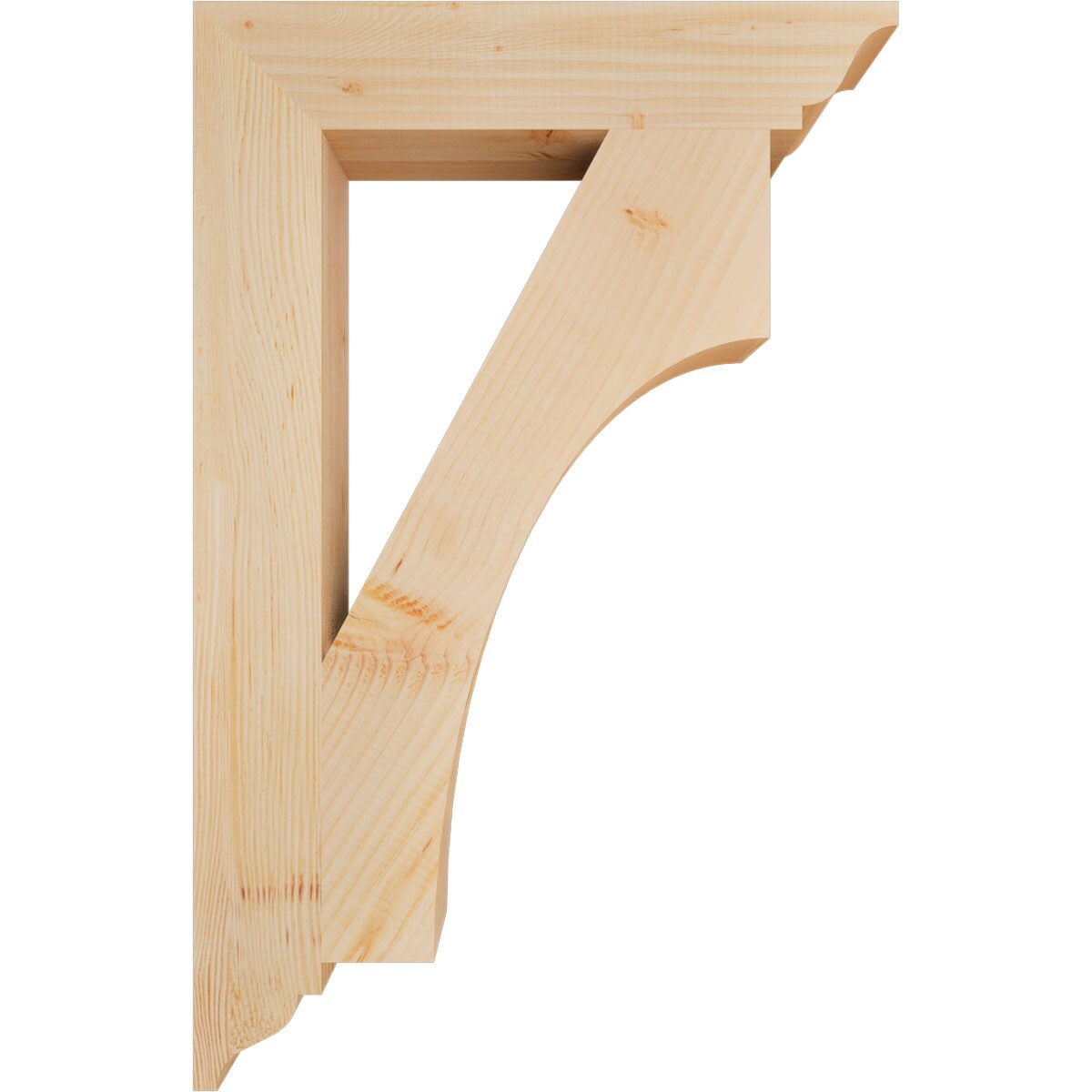 Ekena Millwork BKT04X22X34WTL01SDF Exterior-Brackets-Braces - View #3