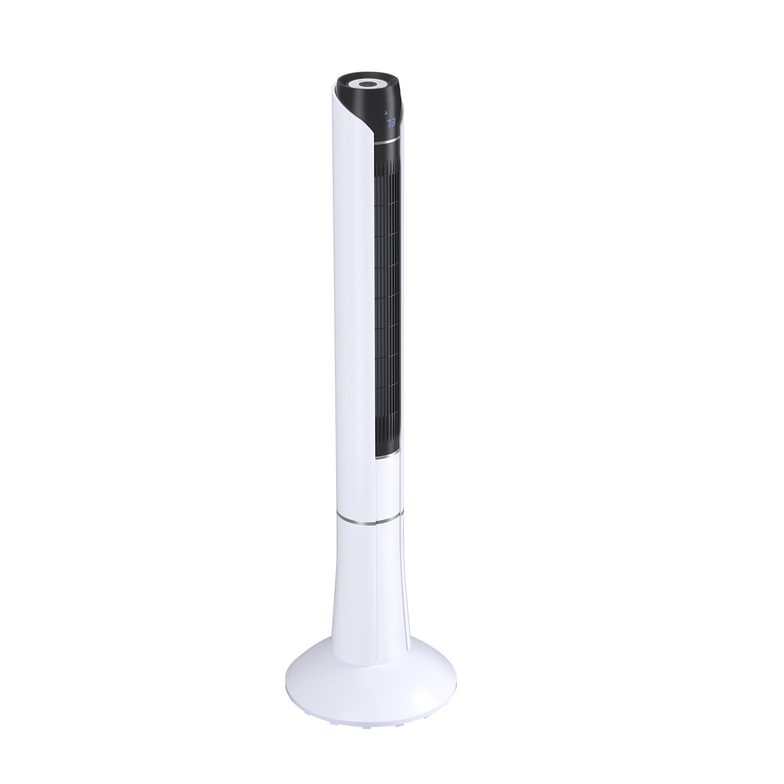 13.5-in High Velocity Indoor Oscillating Floor Fan, in White with Remote