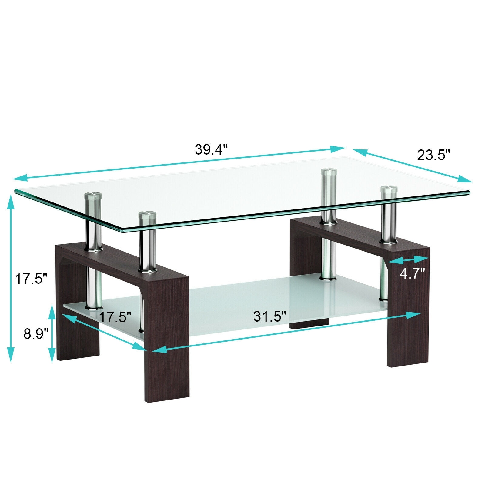 LIVIZA INS-67545BK Coffee-Tables - View #2