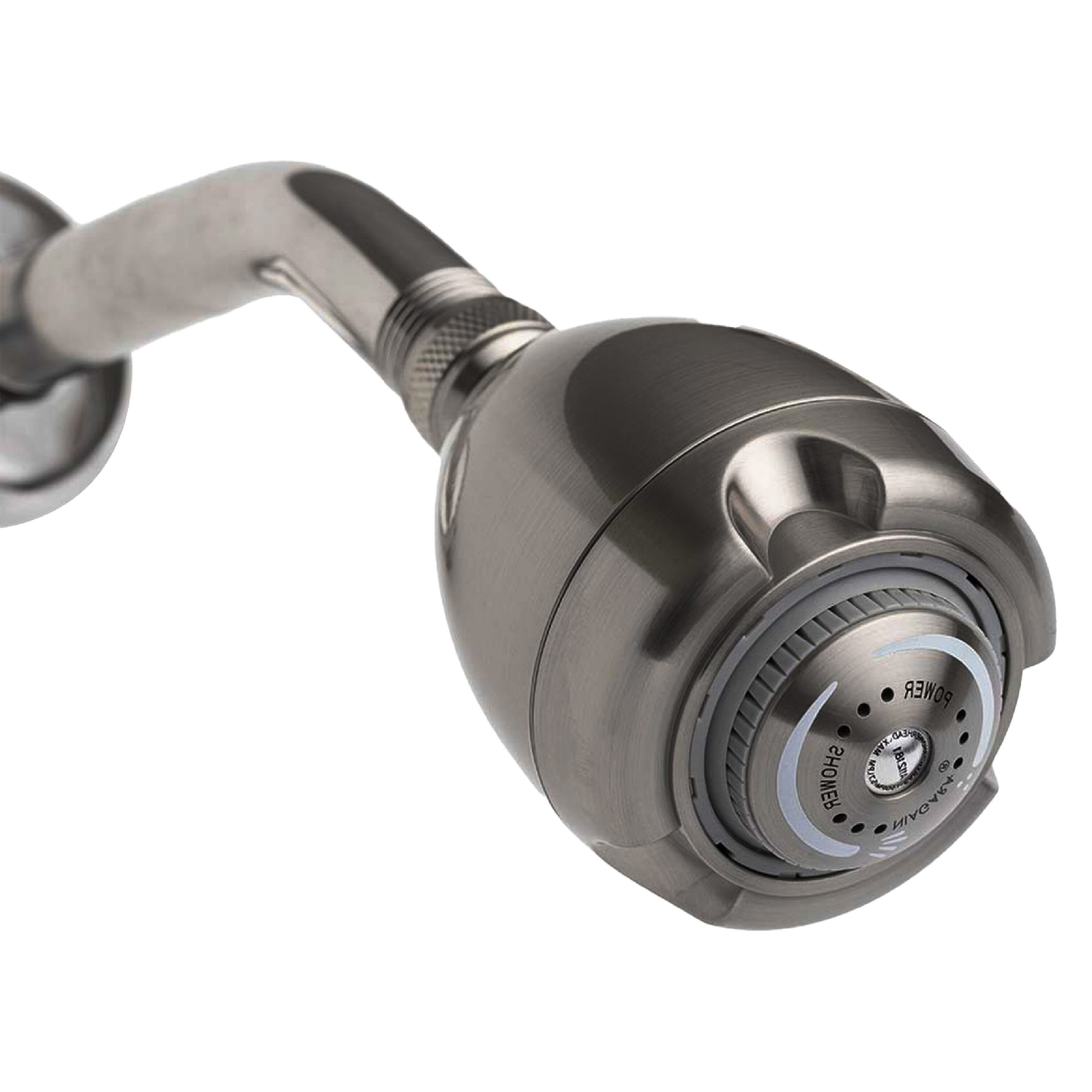 Niagara Conservation N2920BN Earth Spa 3.0 -Spray Brushed Nickel 2.6875-in Round Fixed High Pressure Shower Head 50.0 -Pack 2 GPM