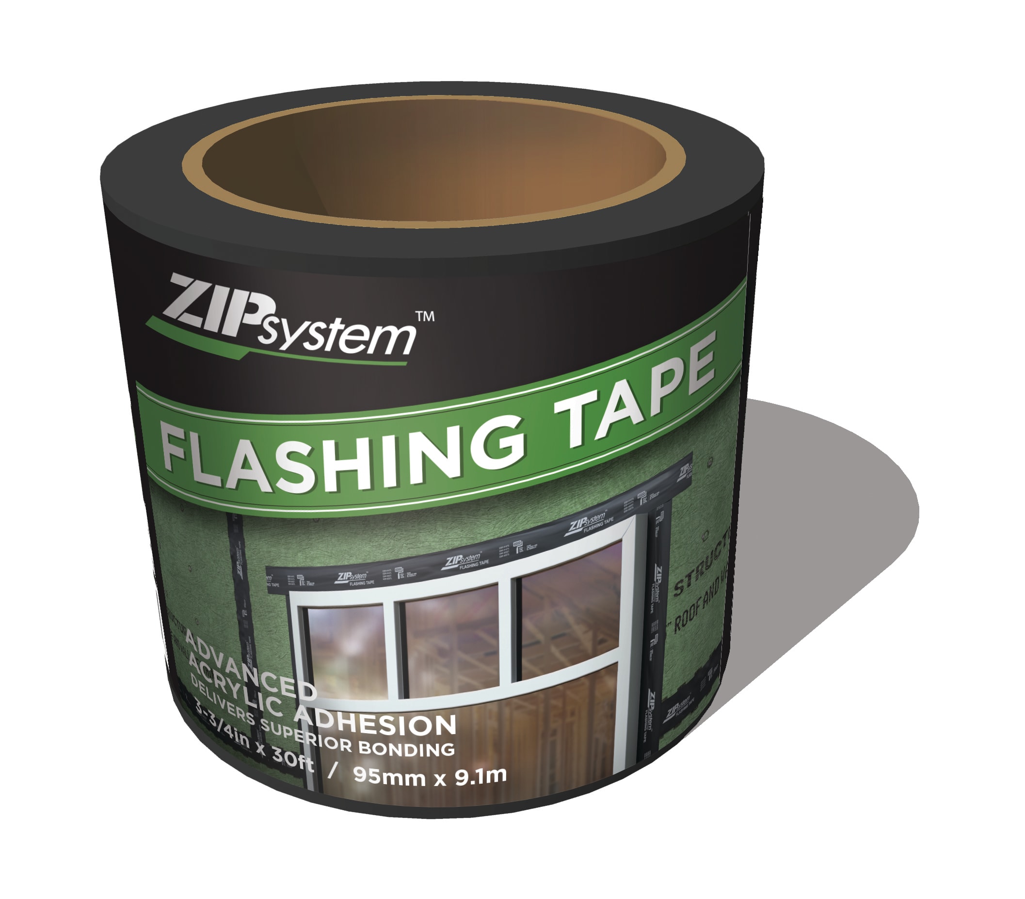 Huber Zip System Flashing Tape 6 Inches X 75 Feet Self-Adhesive For Rough 