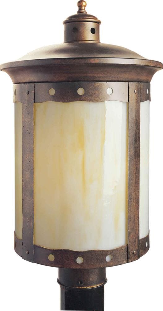  LW100340141 Rustic Sienna Traditional Outdoor Post Light