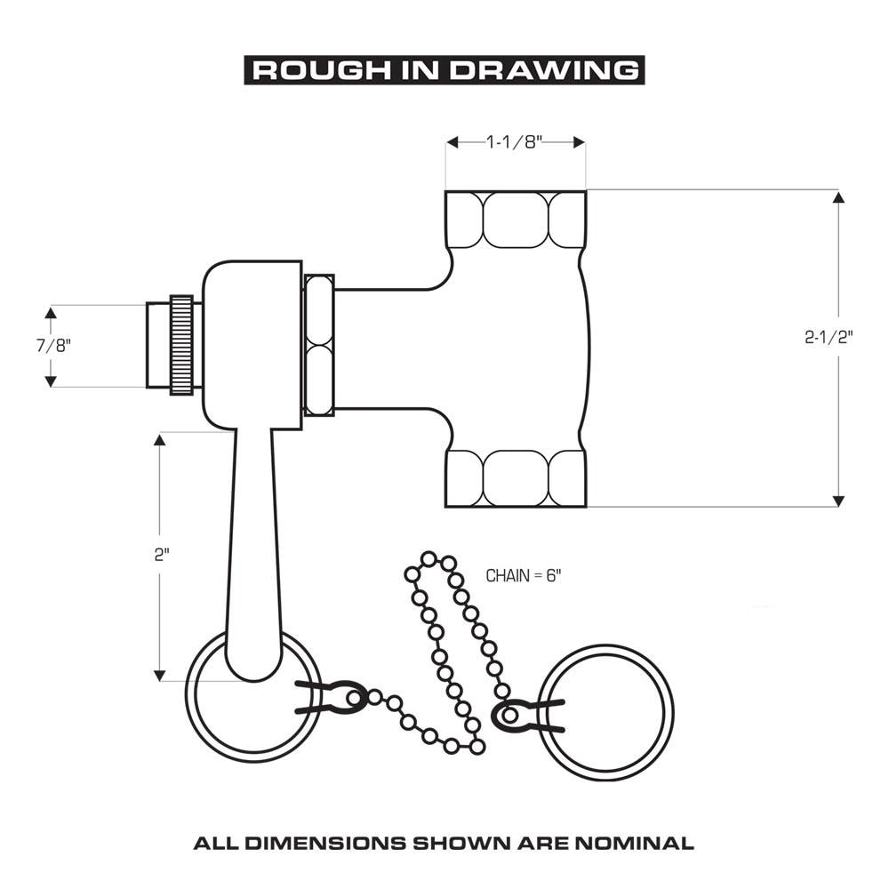 Chrome Brass Self-Closing Pull Chain Shower Valve
