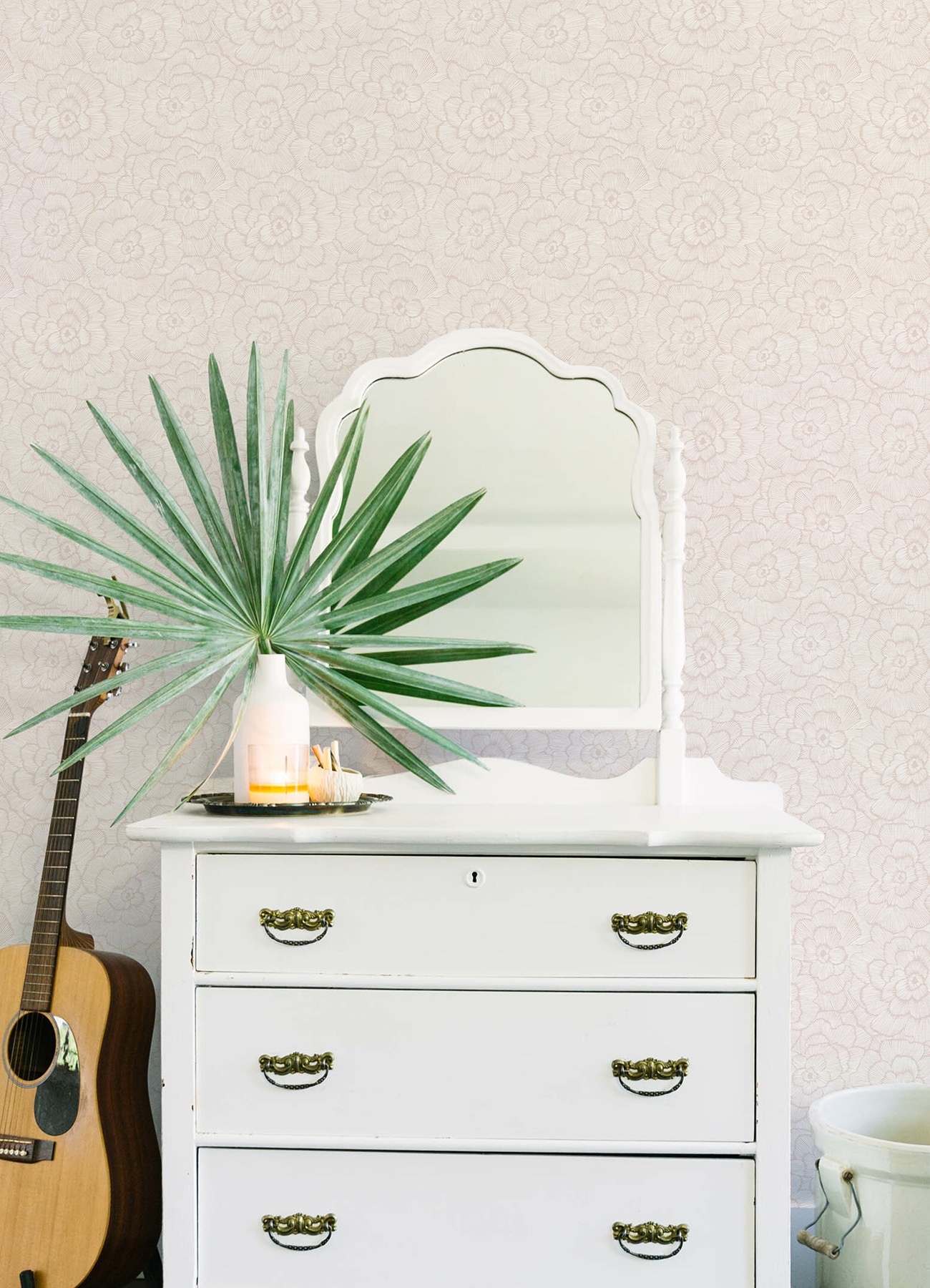 Pink Floral 3D Self-Adhesive Peel and Stick Wallpaper