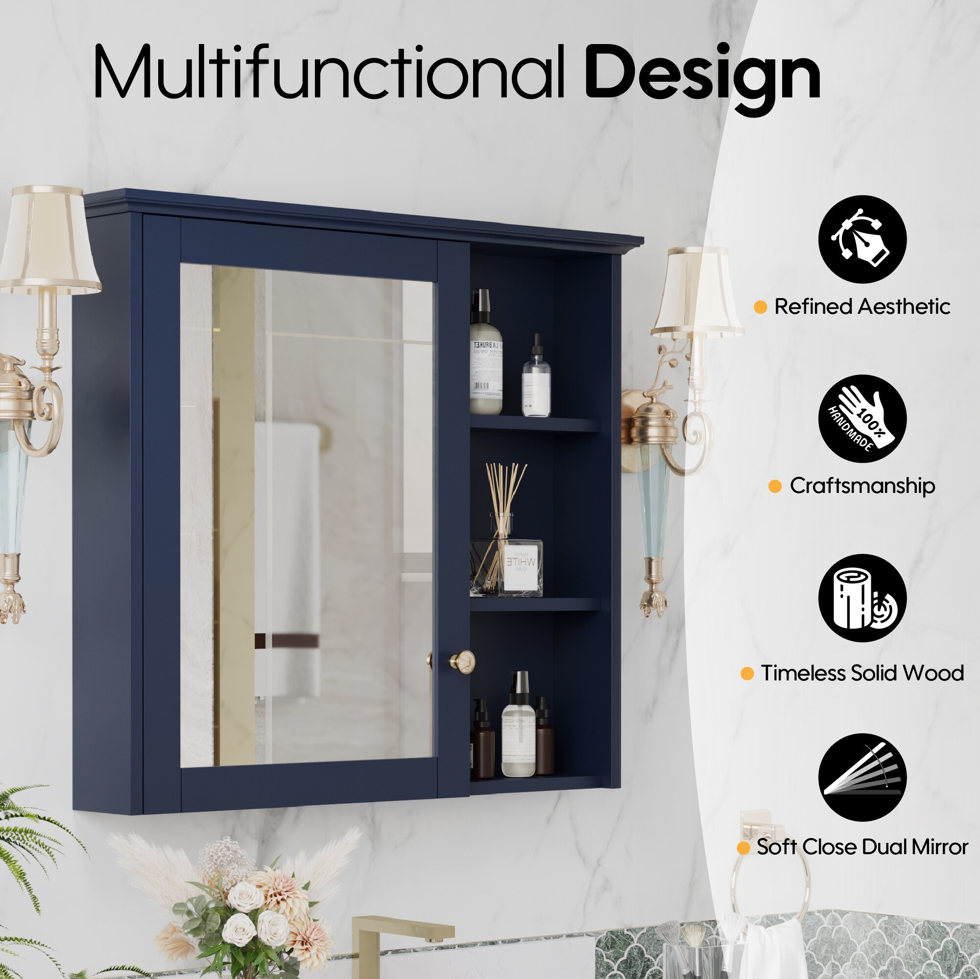 CALVON HMD3430NB Bathroom-Medicine-Cabinets - View #7