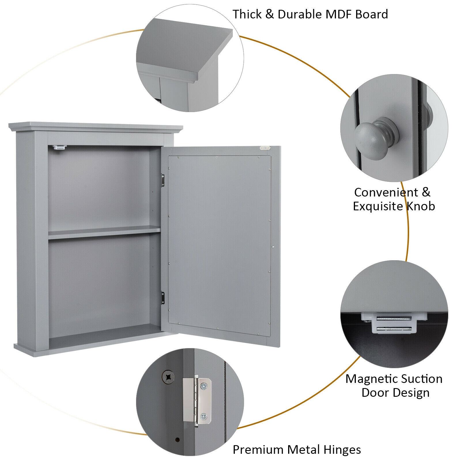 WELLFOR OUG59321GR Bathroom-Medicine-Cabinets - View #9