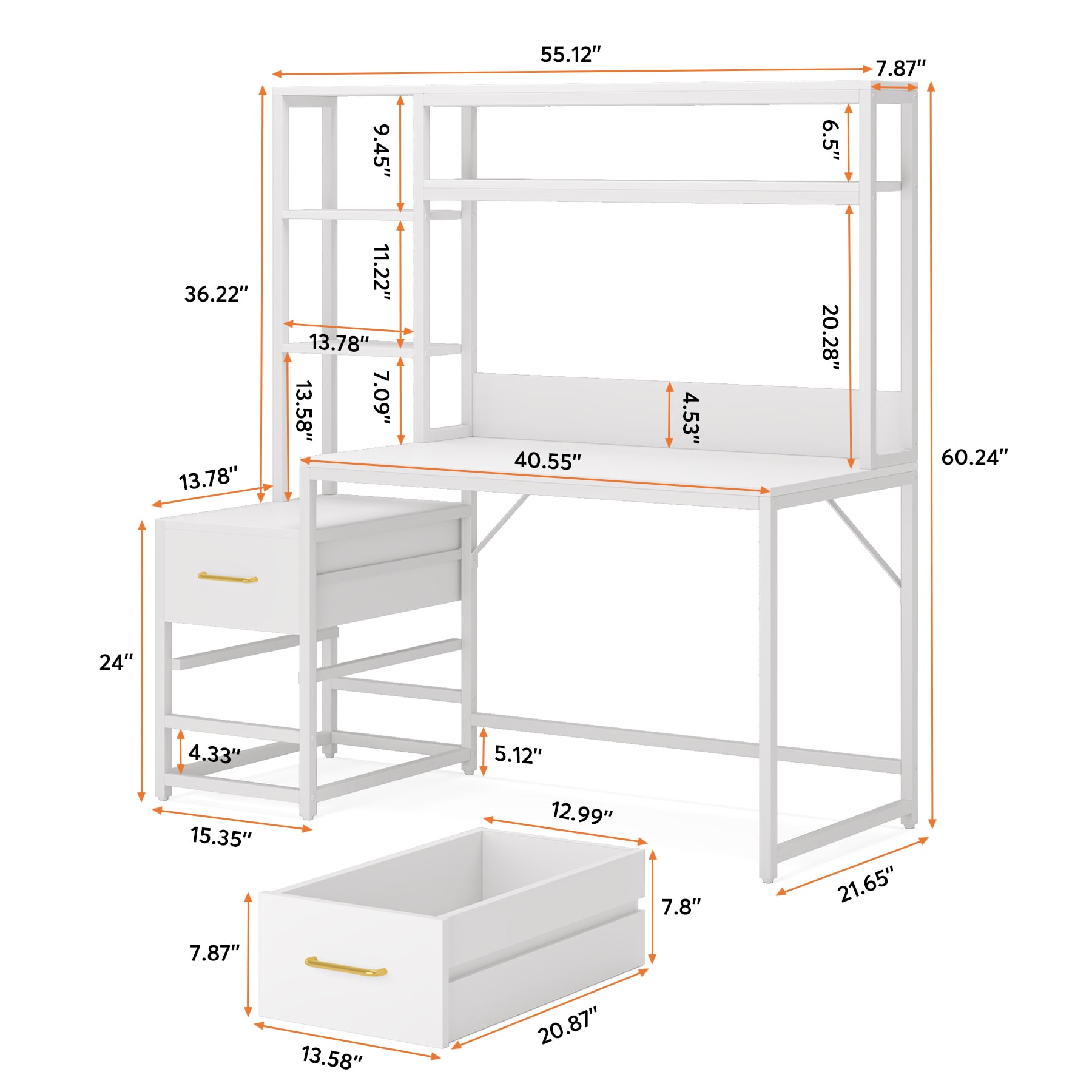 Fnova LWTJ-J0257 Office-Tables - View #3