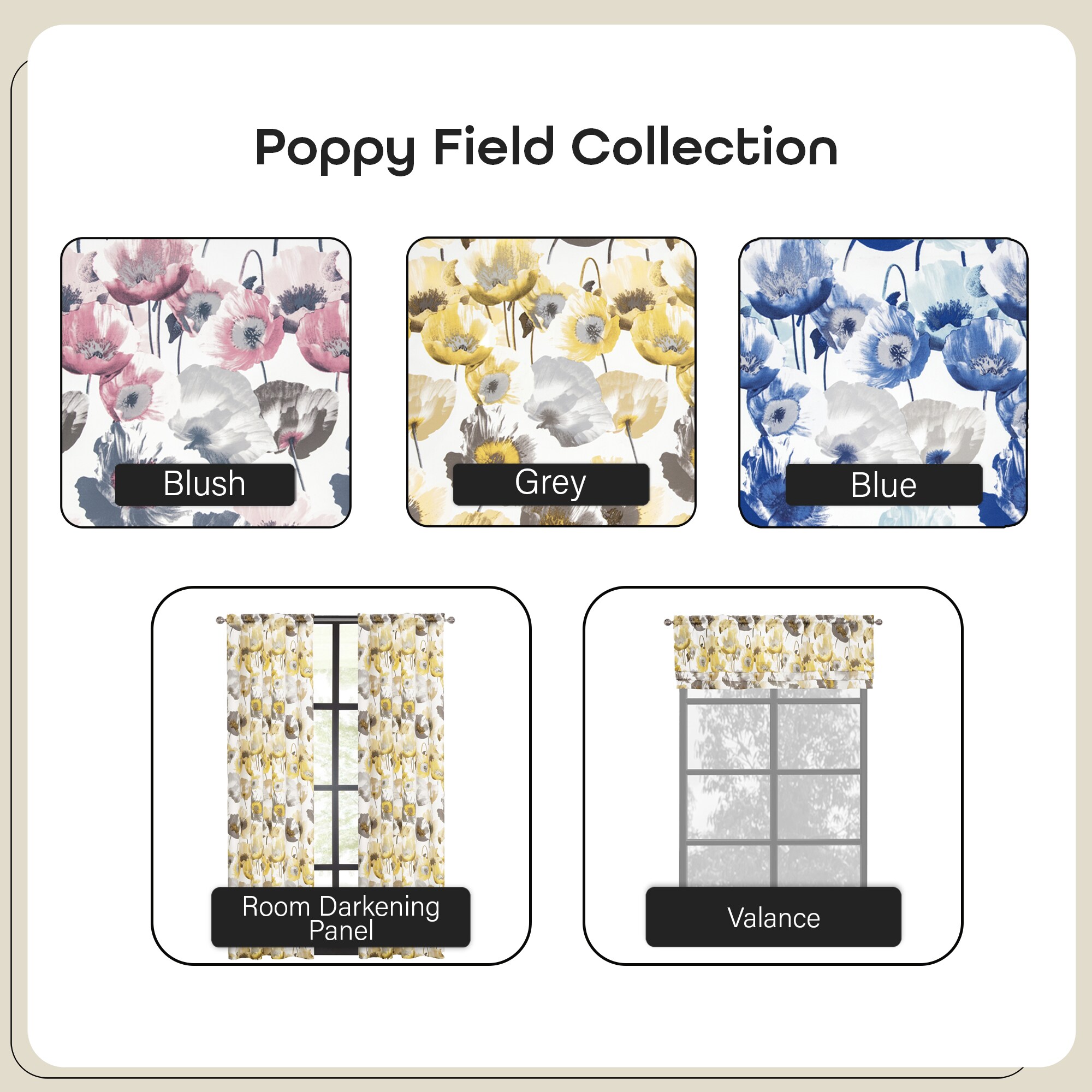 Achim POVL17GY06 valances - View #7