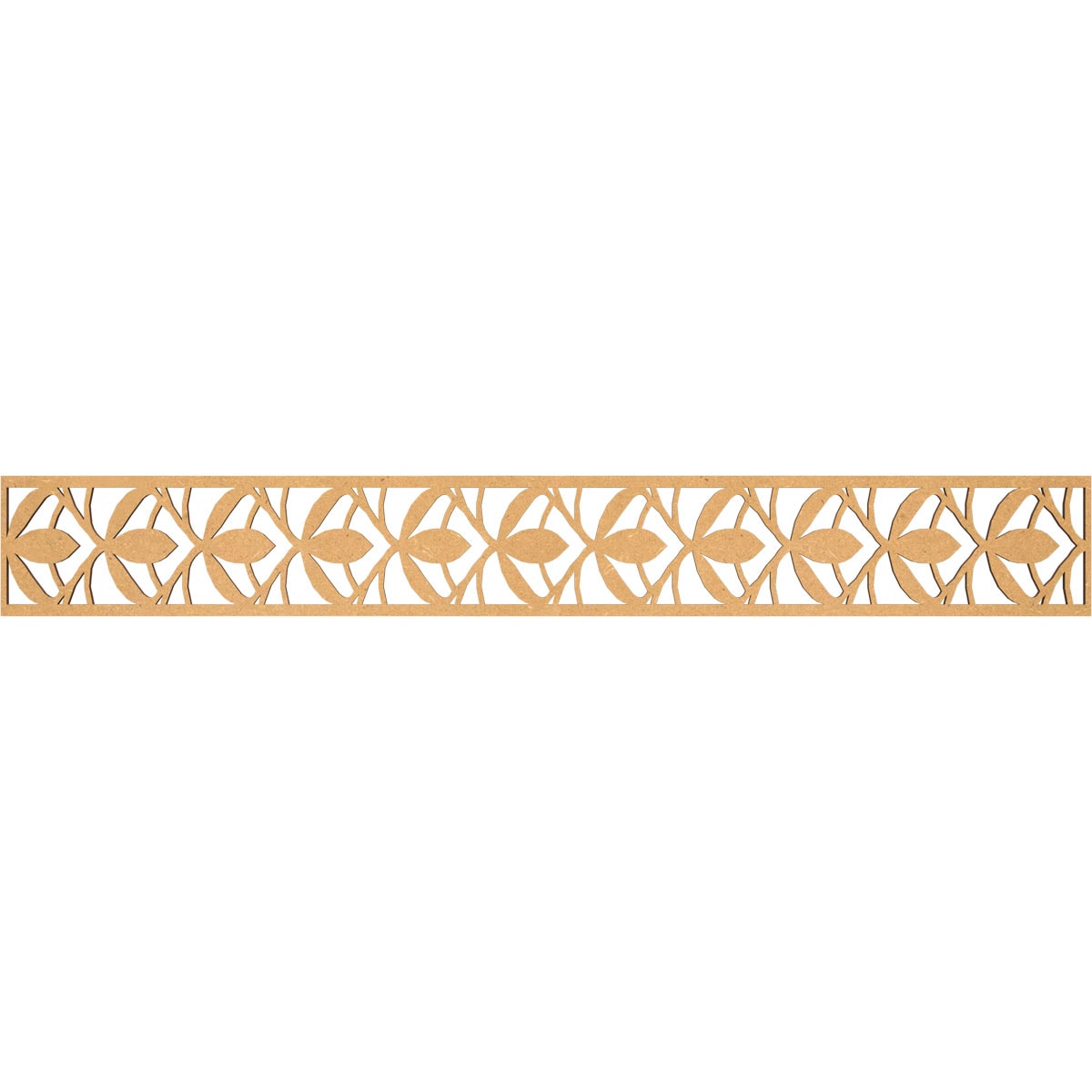 Ekena Millwork MLDA06X46SALMF Salem Fretwork Flat Trim 6-in x 3.86-ft Brown Unfinished 2157720 Pierced Wall Panel Moulding