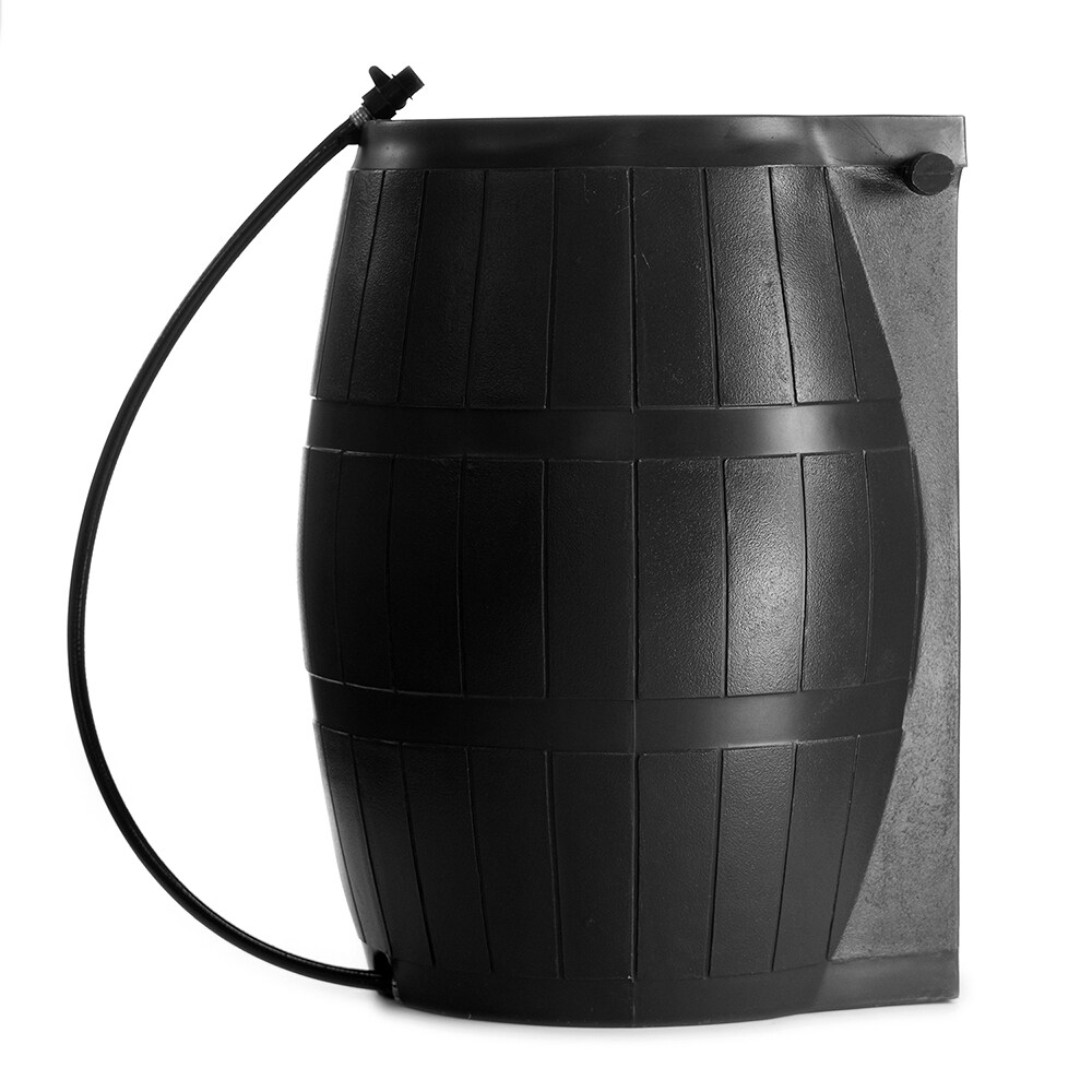 Rain Barrel FCMP Outdoor US4000-BLK Urn Style Black 