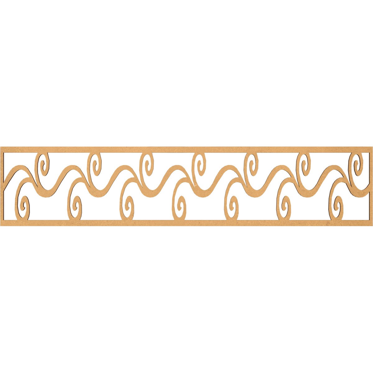 Ekena Millwork MLDA10X46TILMF Tilden Fretwork Flat Trim 10-in x 3.9-ft Brown Unfinished 2157818 Pierced Wall Panel Moulding