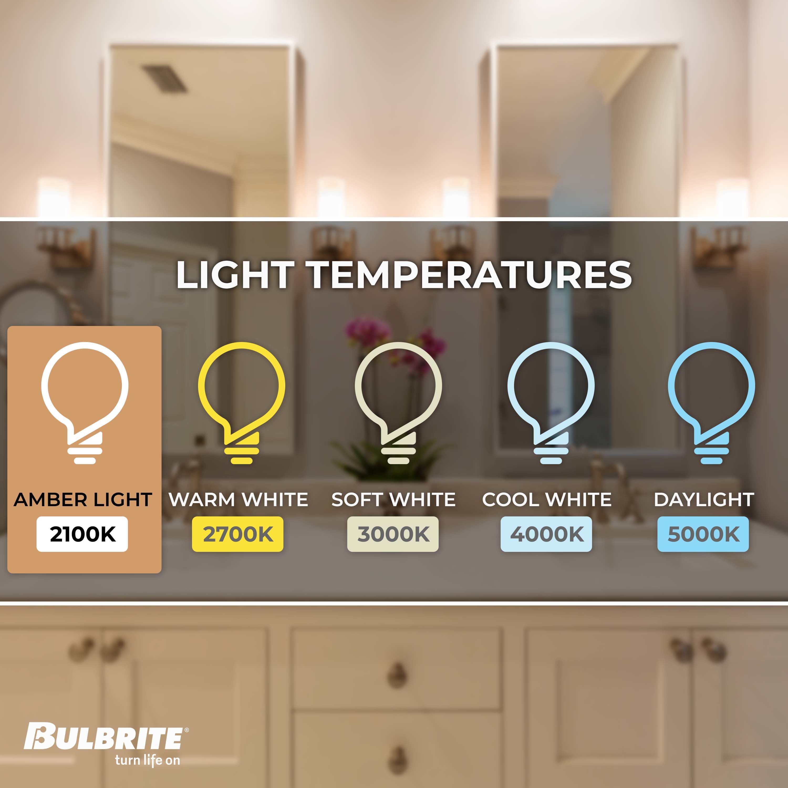 amber light vs soft white