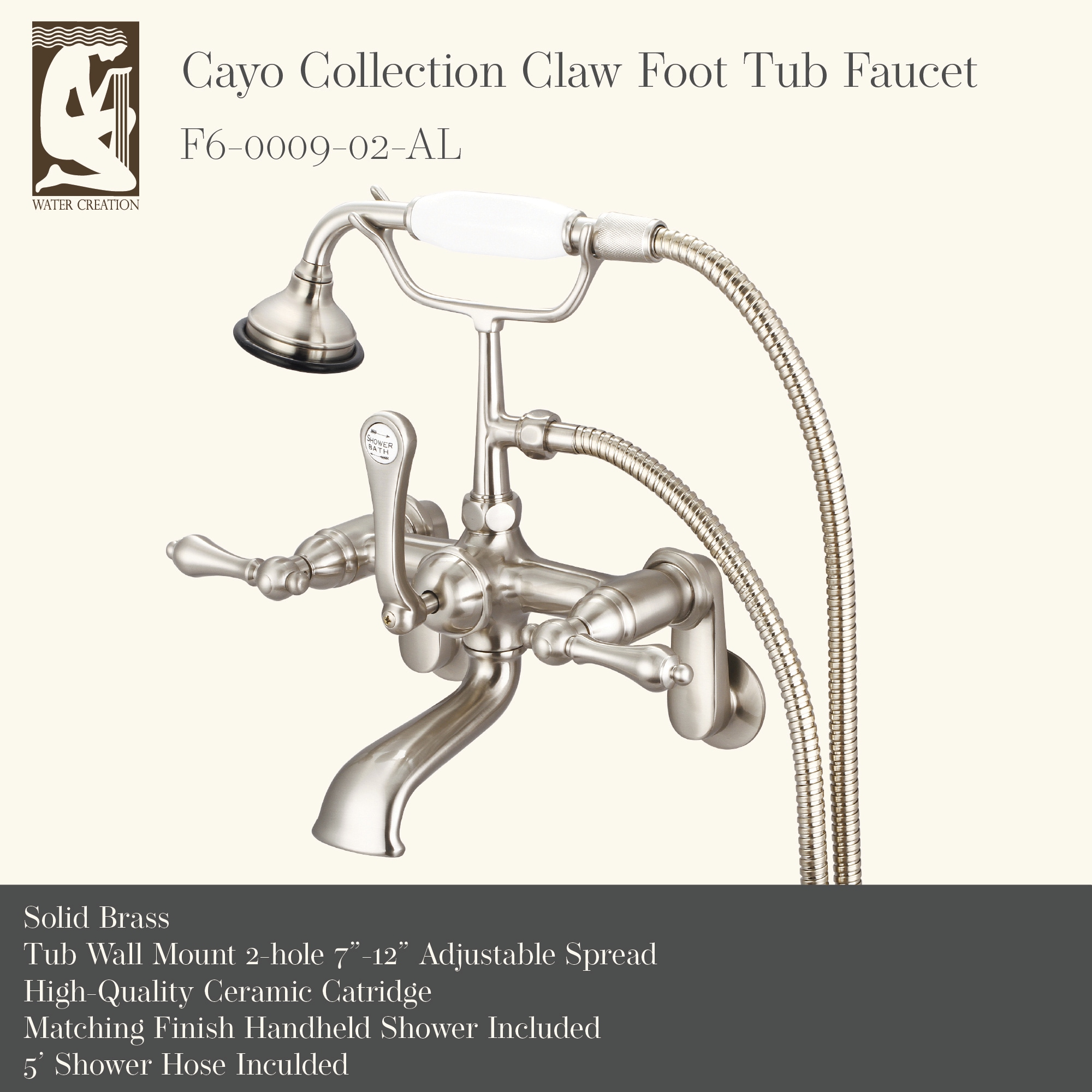 Water Creation F6-0009-02-AL Roman-Tub-Faucets - View #3