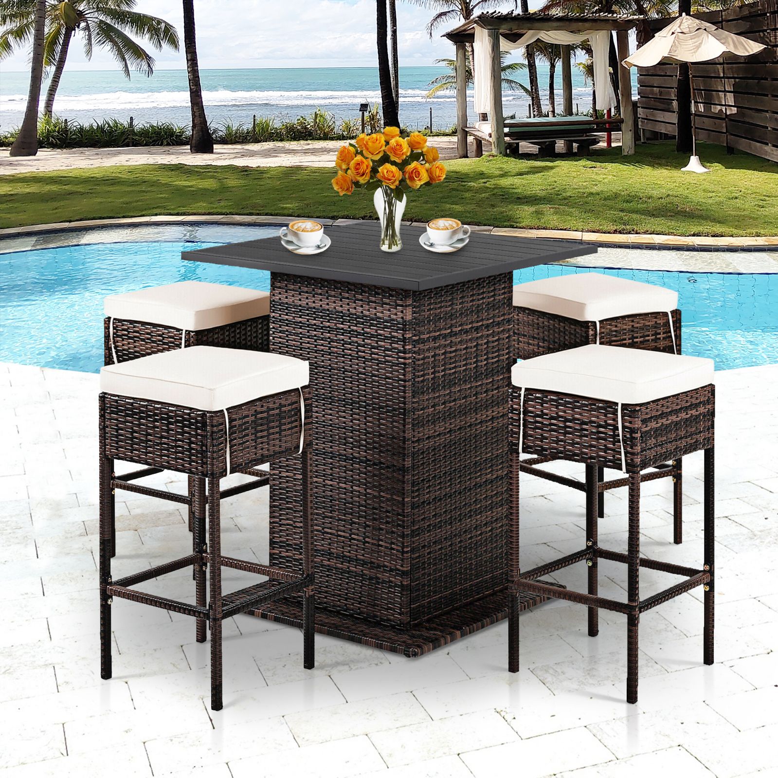 WELLFOR OUS68244WHA+ Patio-Dining-Sets - View #5