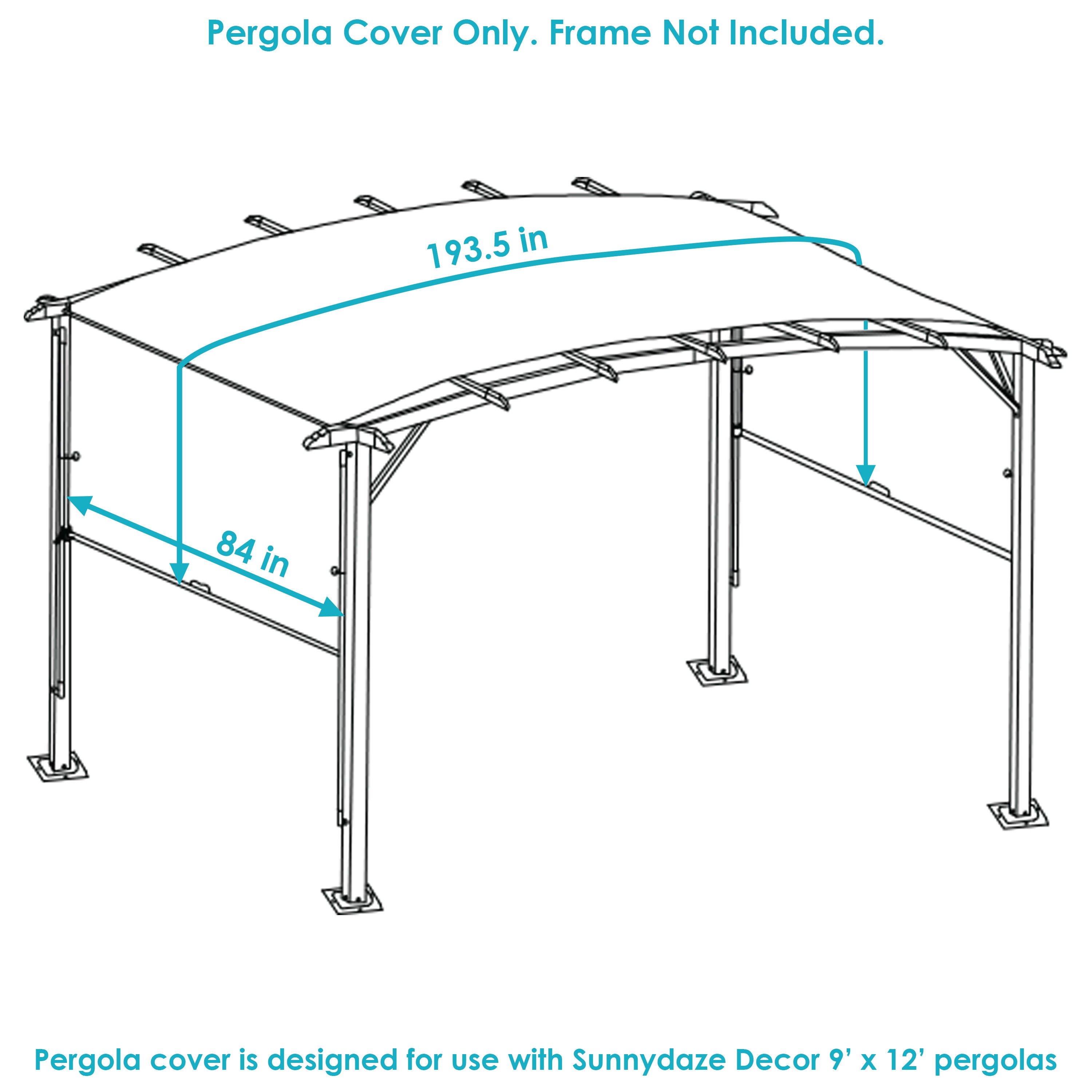 Sunnydaze Decor CRE-591 Pergola-Parts-Accessories - View #7