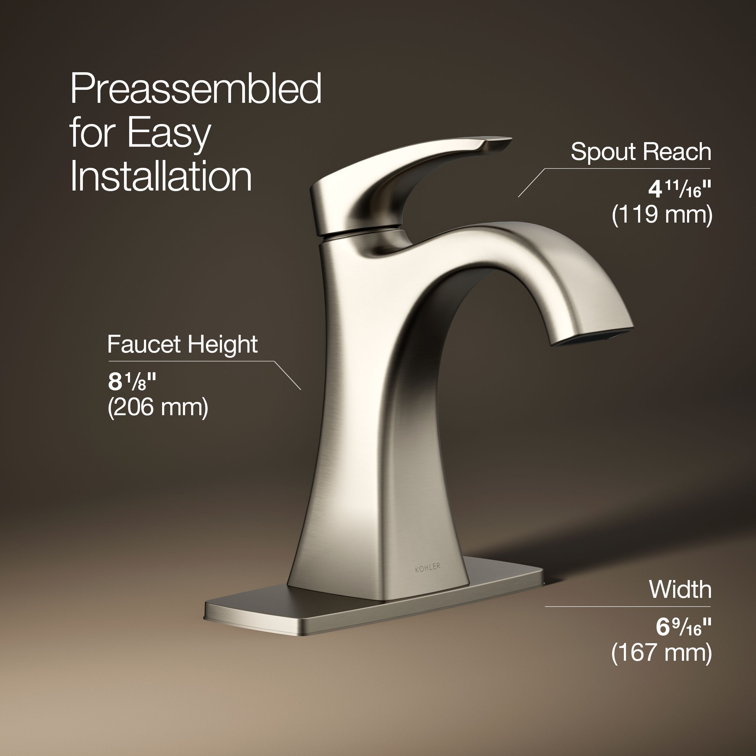 KOHLER R22475-4D-BN Lavatory-Faucets - View #3